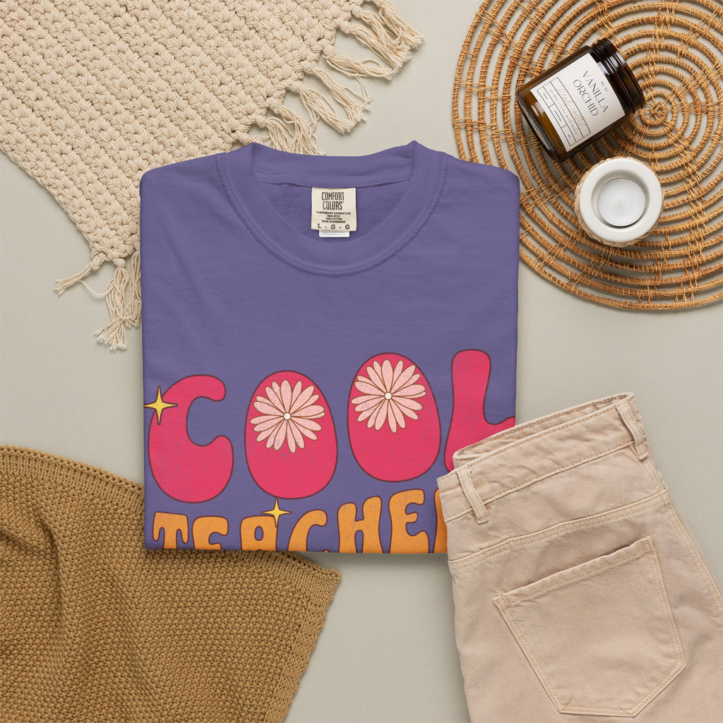 Cool Teachers Club T-Shirt — Retro Floral Teacher Appreciation Tee