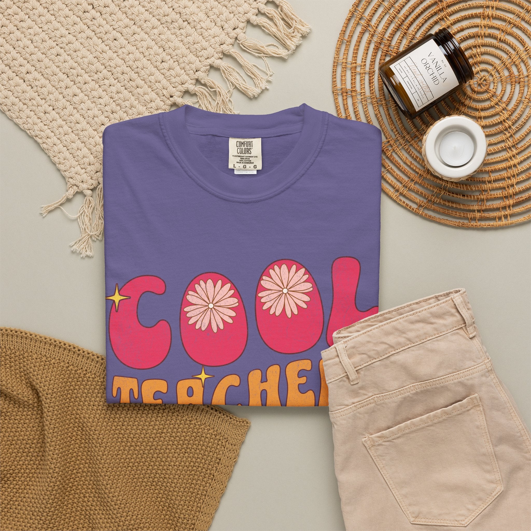 Cool Teachers Club T-Shirt — Retro Floral Teacher Appreciation Tee