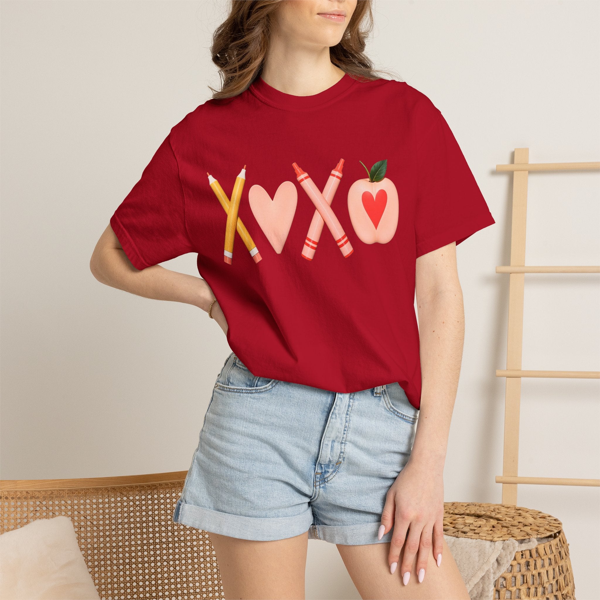 Teacher Love T-Shirt – XOXO Pencils & Apple School Tee
