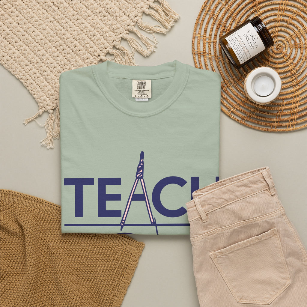 Teach Love Inspire T-Shirt — Teacher Appreciation Tee with Pencil & Checkmark Design
