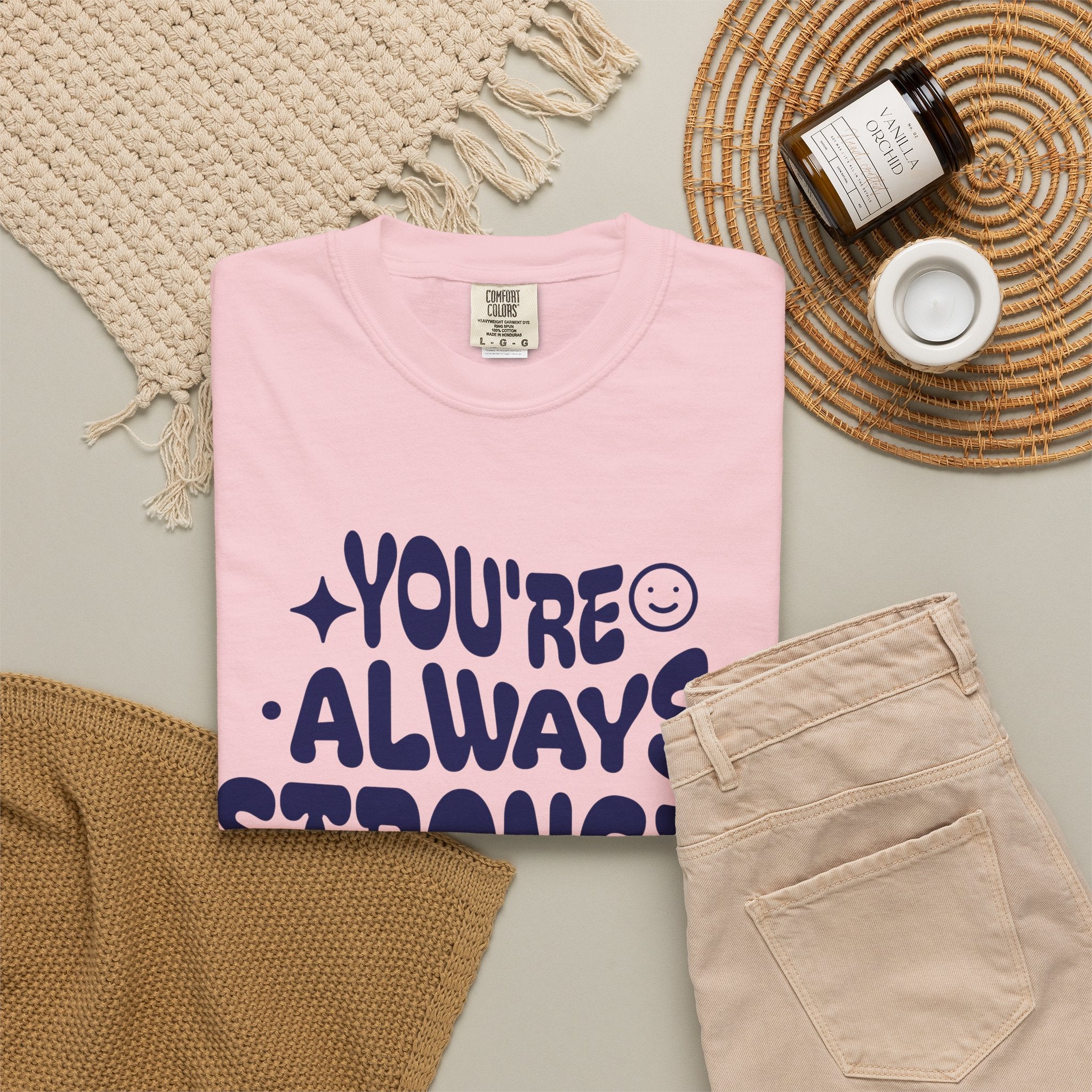 Motivational Graphic T-Shirt — "You're Always Stronger Than You Think"