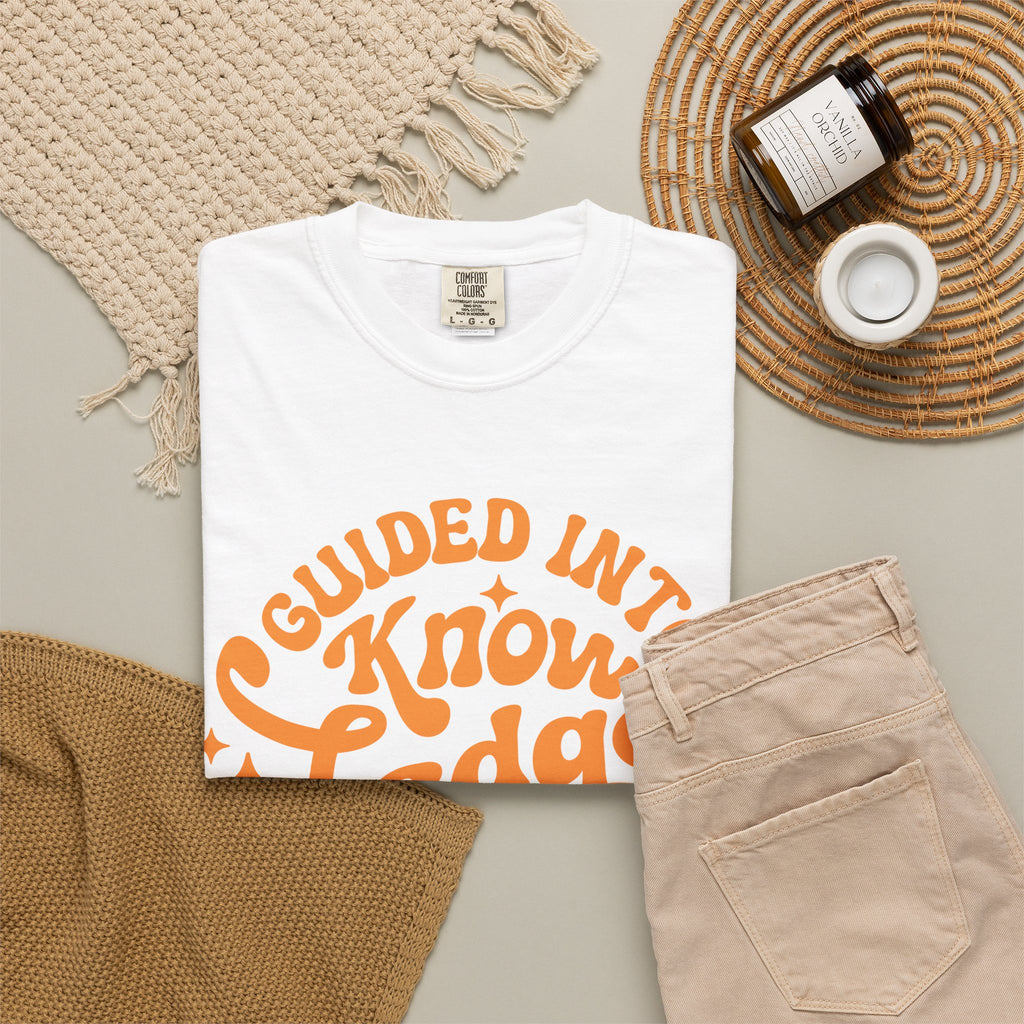 Guided Into Knowledge By Teacher T-Shirt — Retro Teacher Appreciation Tee