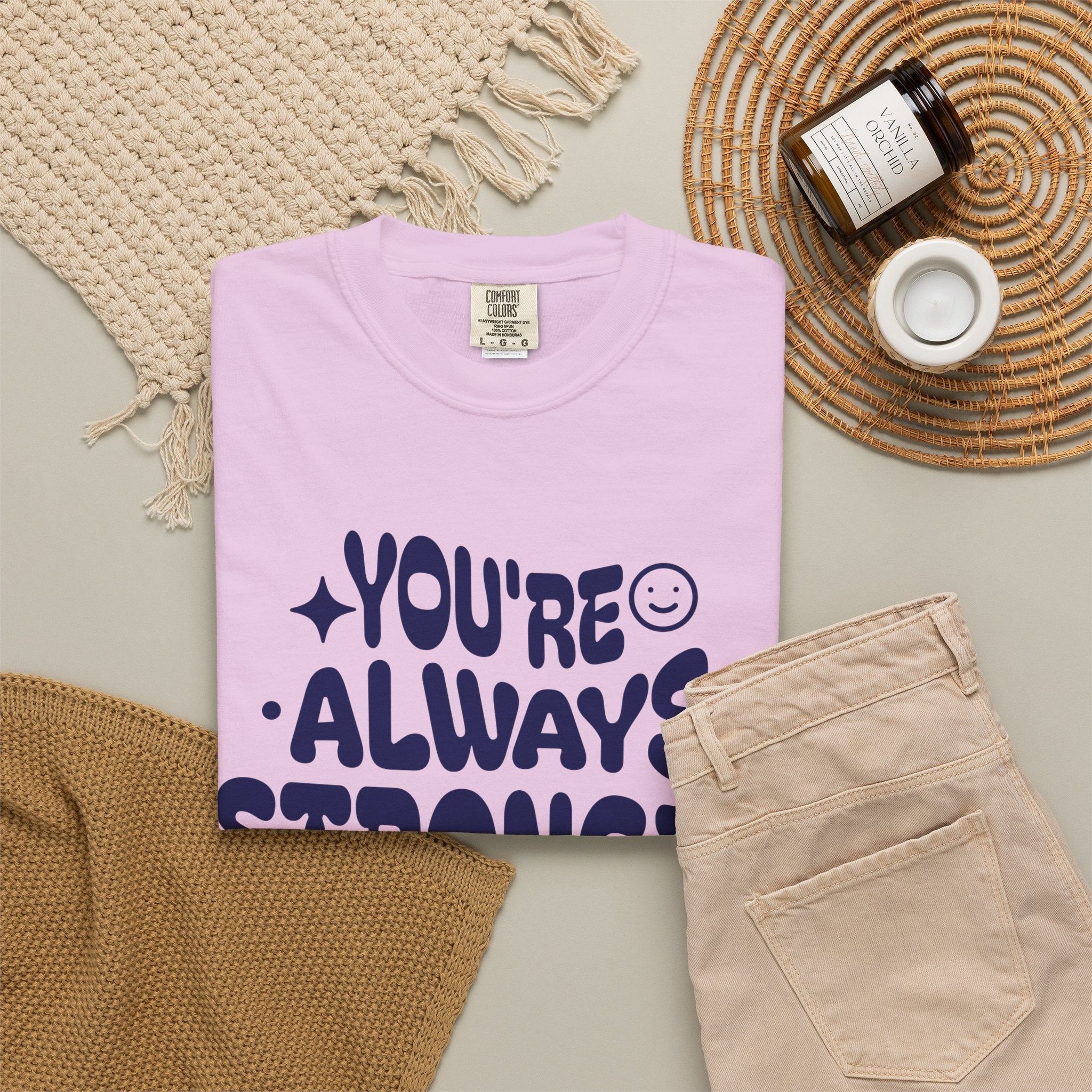 Motivational Graphic T-Shirt — "You're Always Stronger Than You Think"