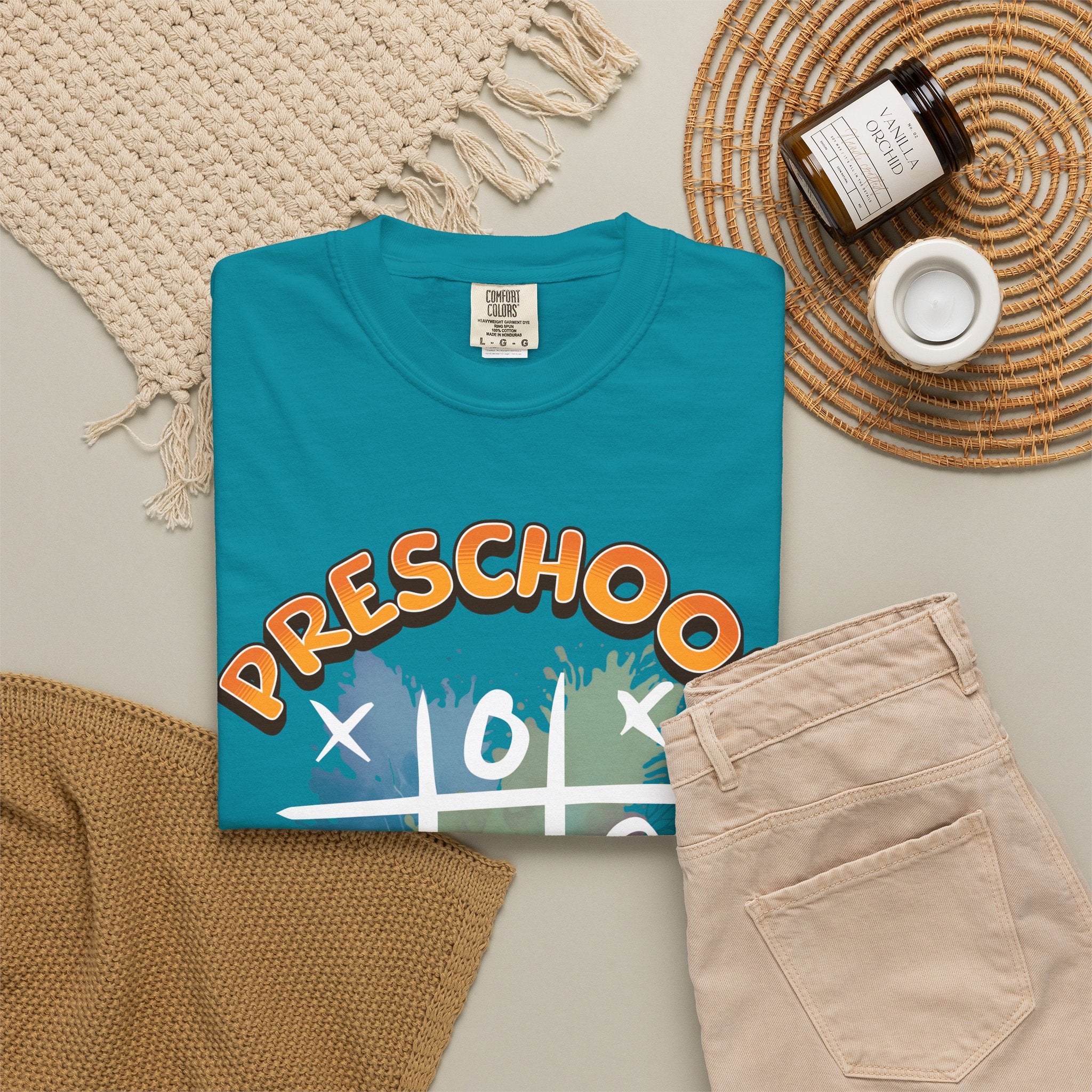 Preschool Teacher Tic-Tac-Toe T-Shirt — Cute Teacher Gift for Kindergarten & Early Childhood