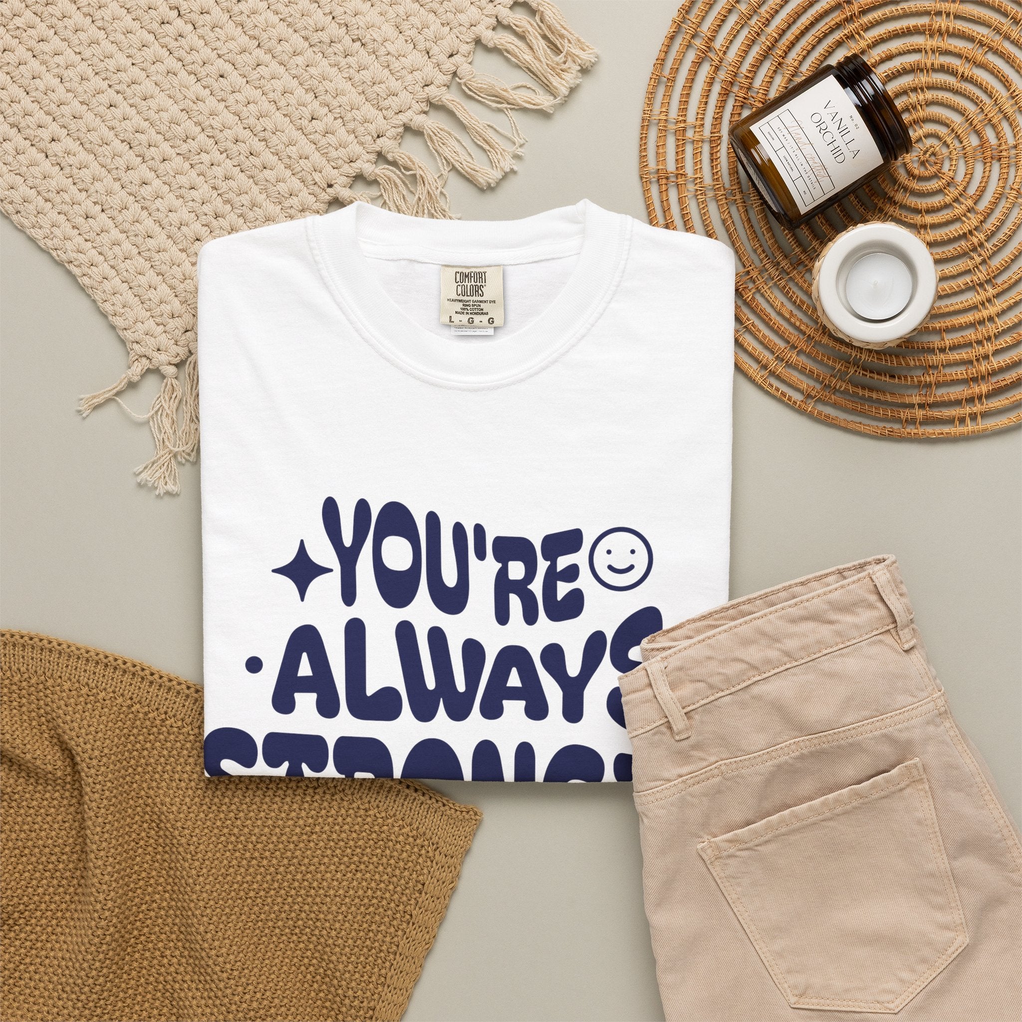 Motivational Graphic T-Shirt — "You're Always Stronger Than You Think"