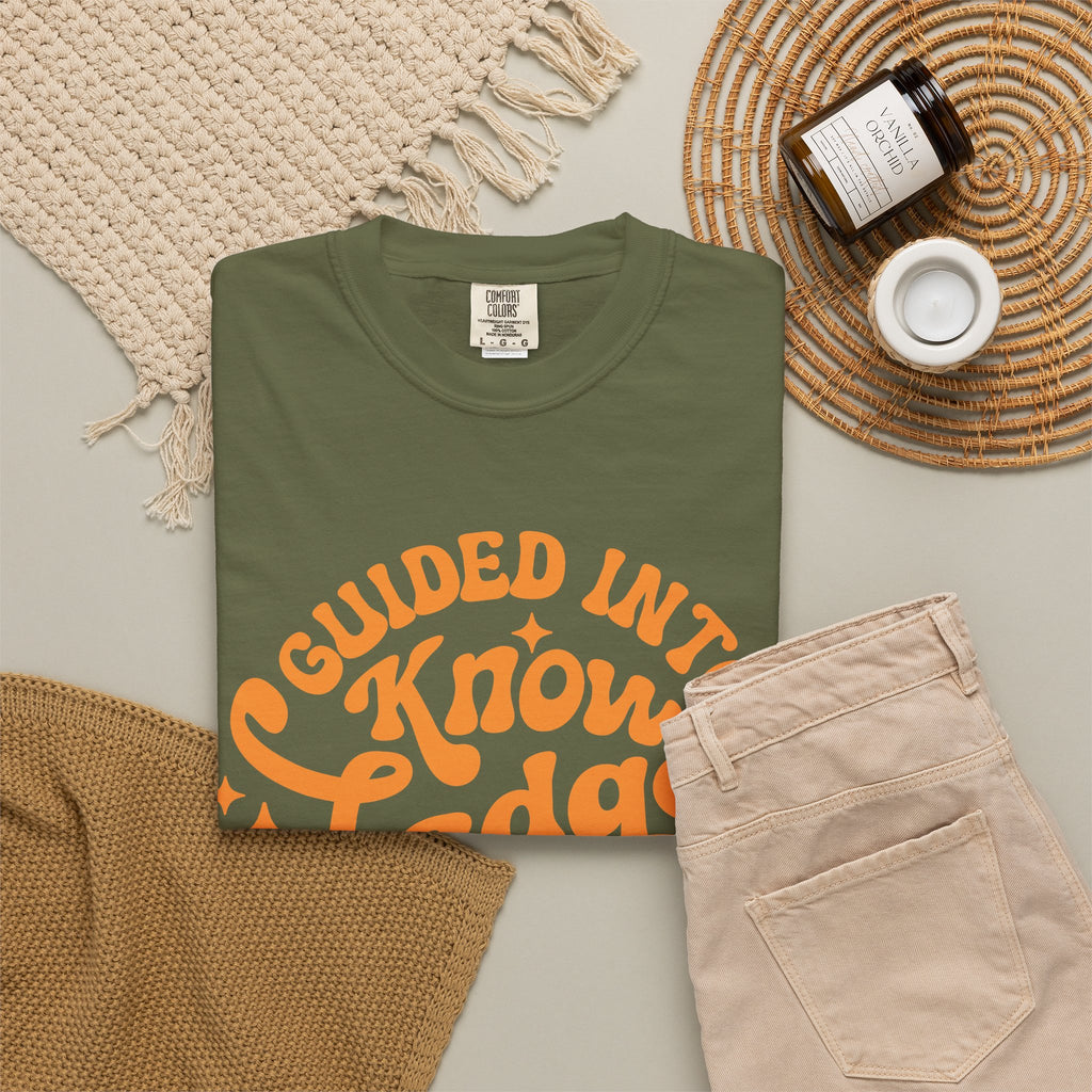 Guided Into Knowledge By Teacher T-Shirt — Retro Teacher Appreciation Tee
