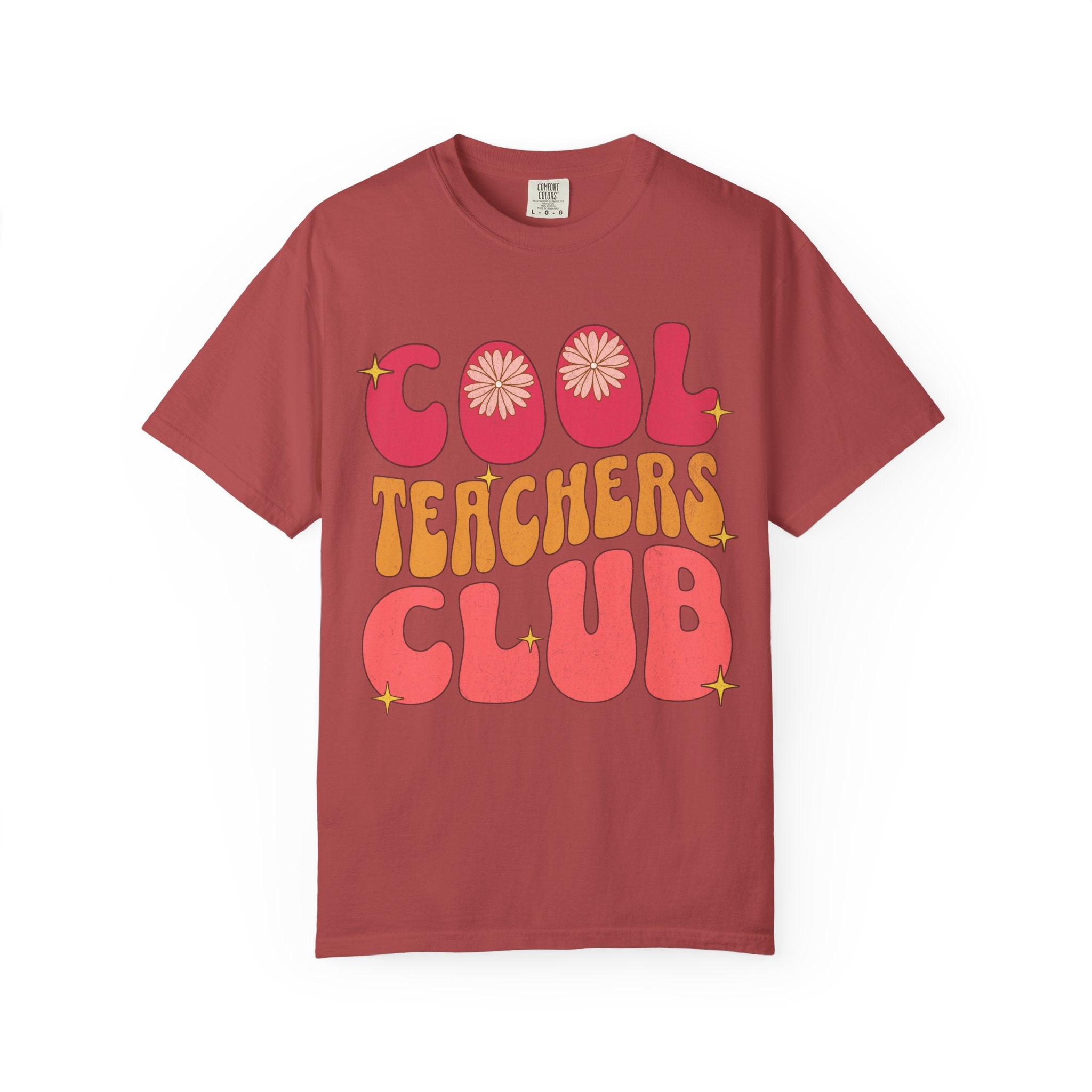 Cool Teachers Club T-Shirt — Retro Floral Teacher Appreciation Tee