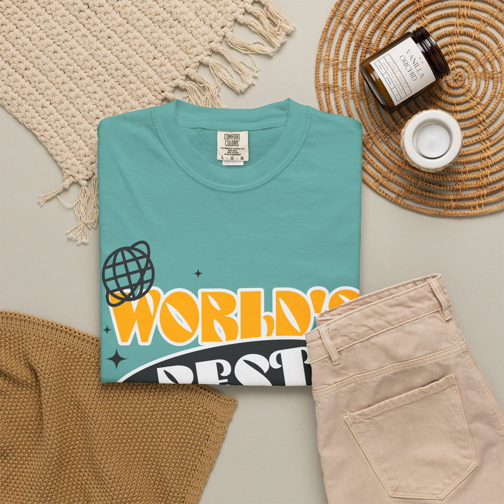 World's Best Teacher T-Shirt — Retro School Globe & Pencil Gift