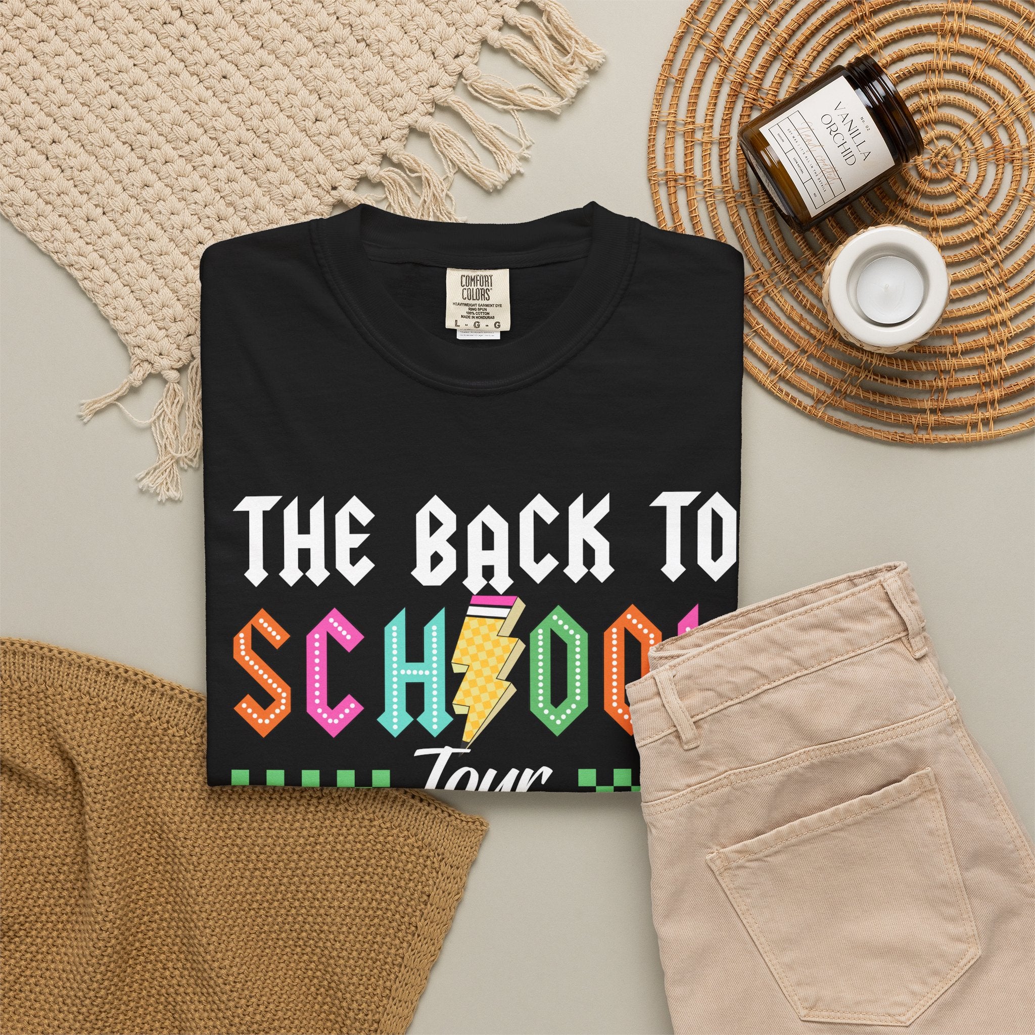 Back to School Tour T-Shirt — Funny Teacher Shirt with “Bruh We Back” Design