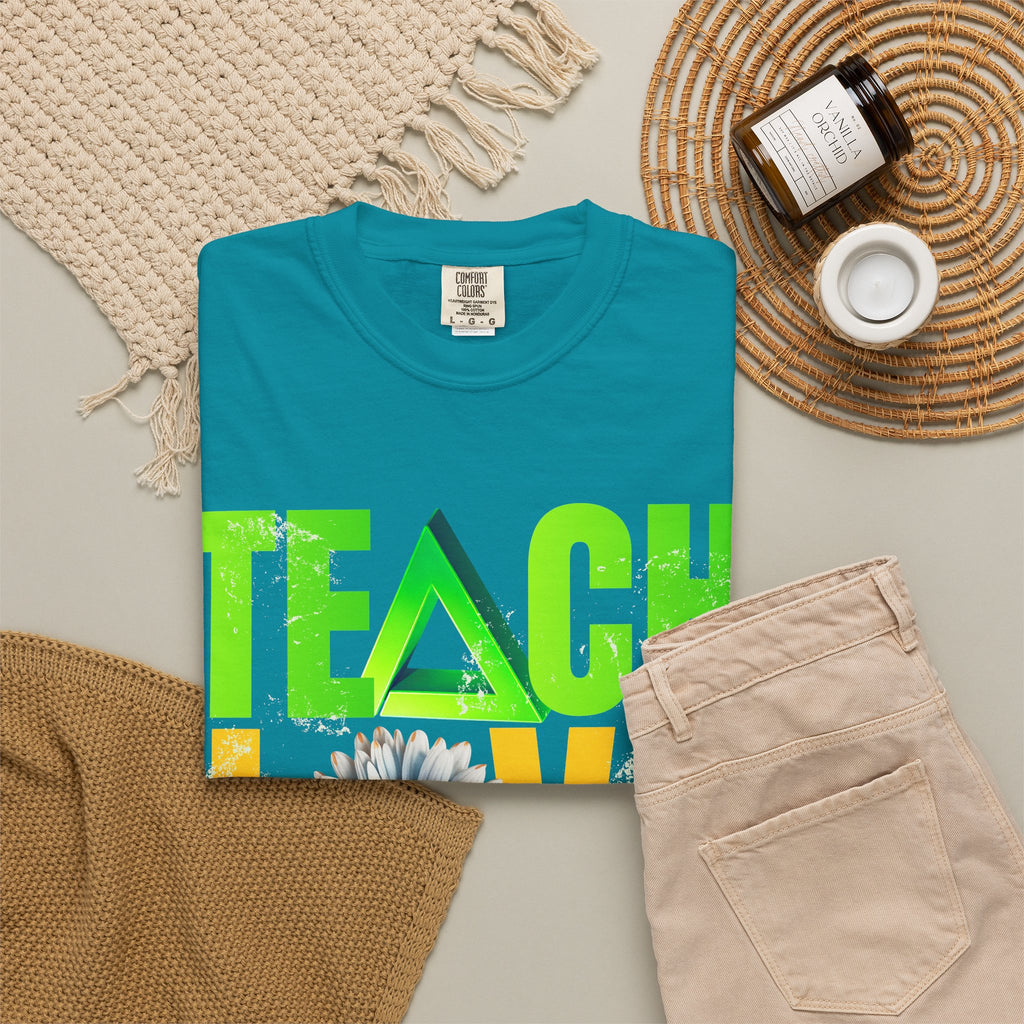 Teach Love Inspire T-Shirt — Colorful Teacher Appreciation Tee