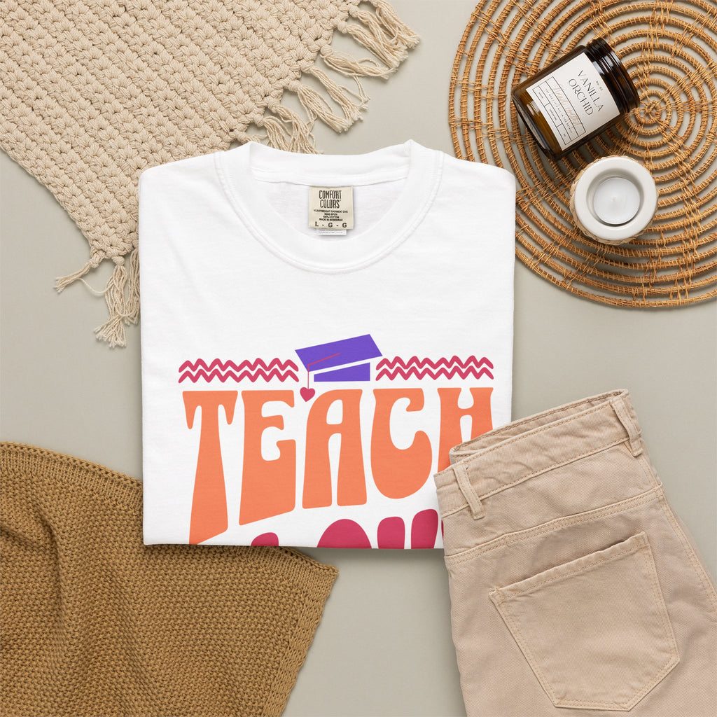 Teach Love Inspire T-Shirt — Colorful Teacher Appreciation Tee