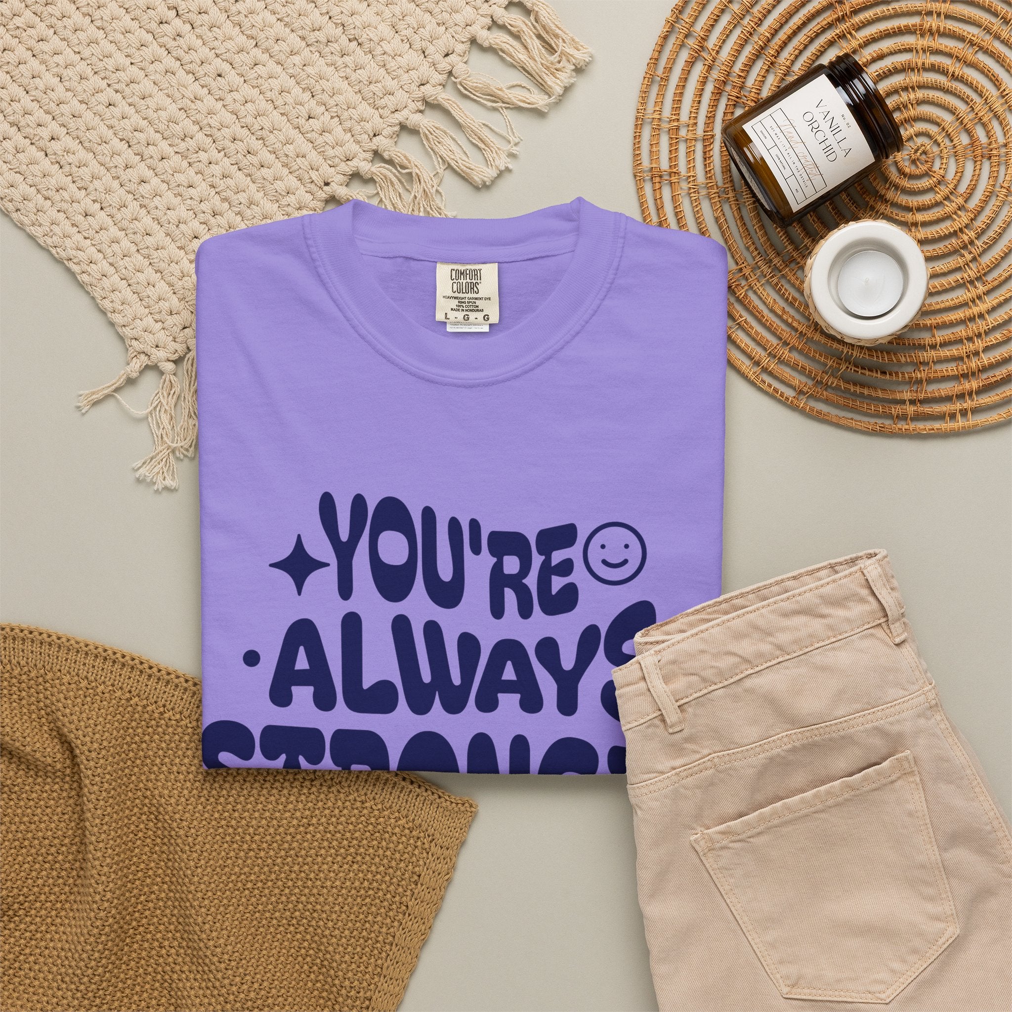 Motivational Graphic T-Shirt — "You're Always Stronger Than You Think"