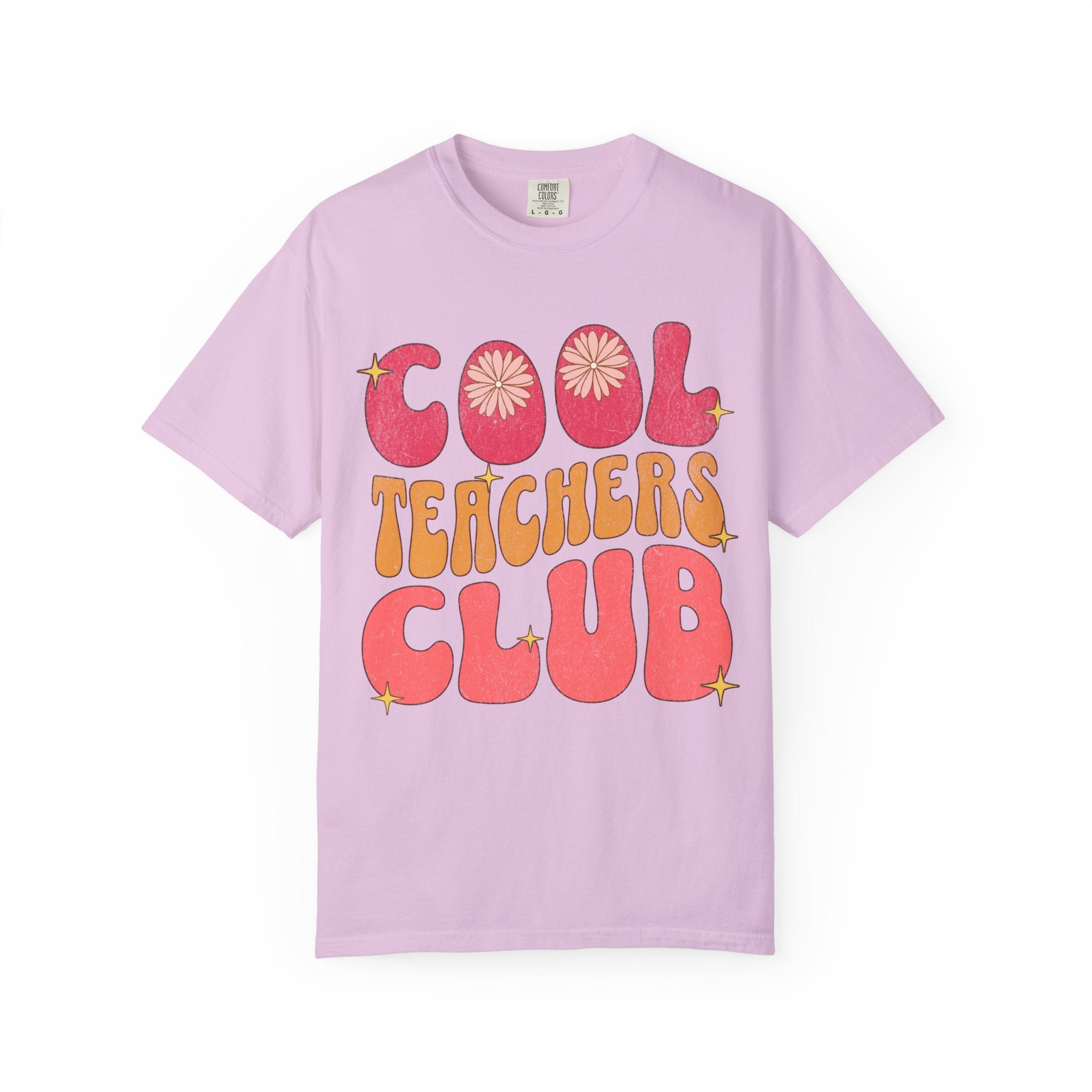 Cool Teachers Club T-Shirt — Retro Floral Teacher Appreciation Tee