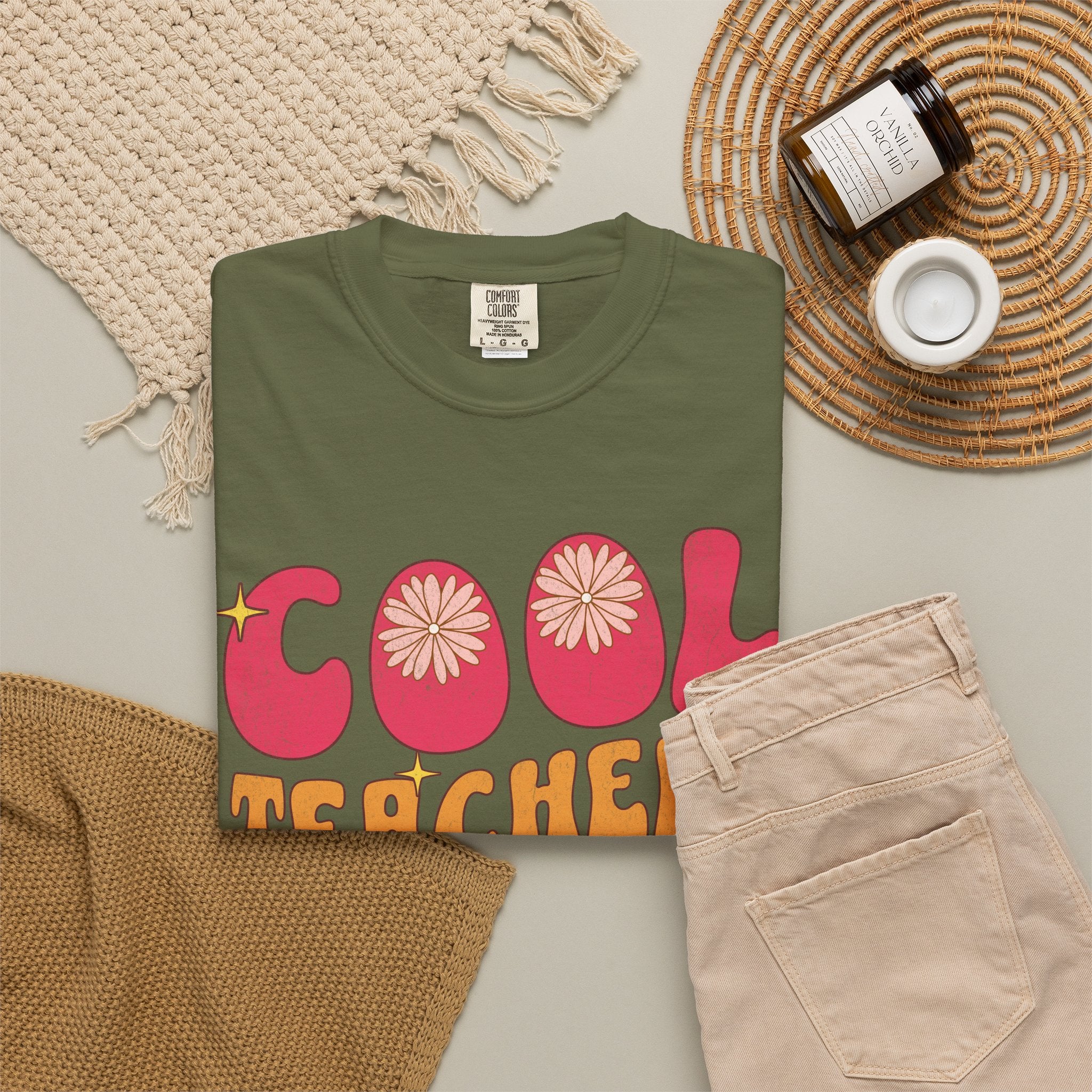 Cool Teachers Club T-Shirt — Retro Floral Teacher Appreciation Tee