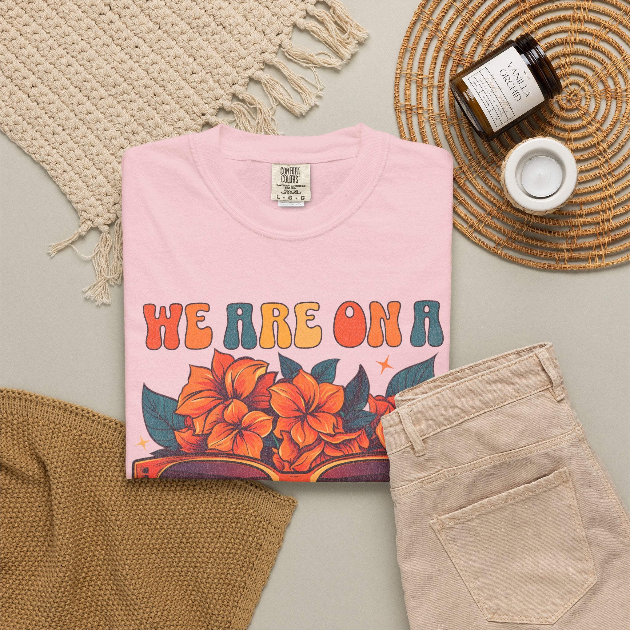 Break Summer T-Shirt — 'We Are On A Break' Sunglasses Floral Vacation Tee