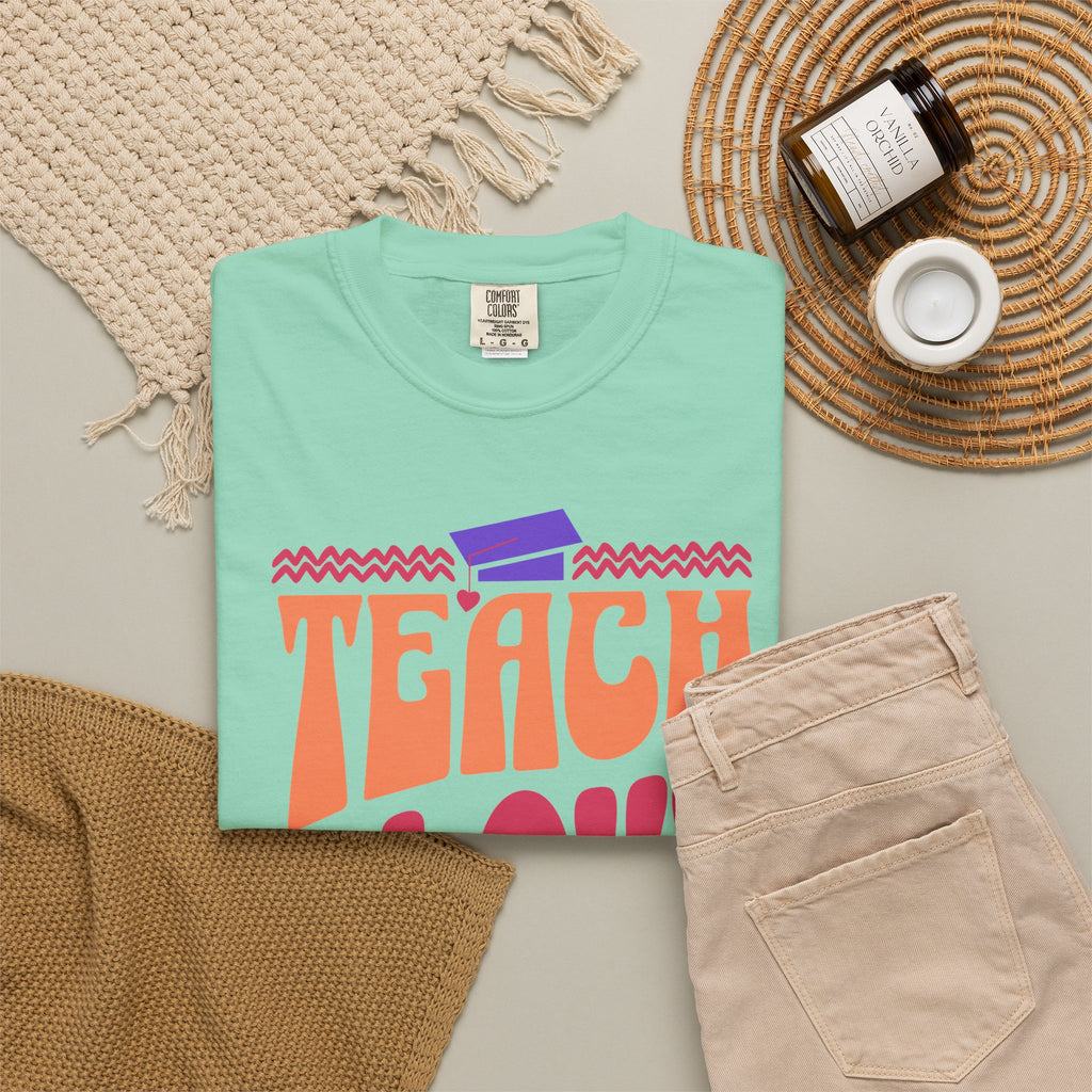 Teach Love Inspire T-Shirt — Colorful Teacher Appreciation Tee