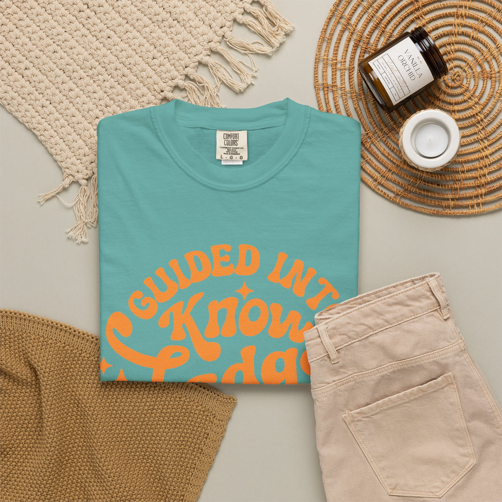Guided Into Knowledge By Teacher T-Shirt — Retro Teacher Appreciation Tee