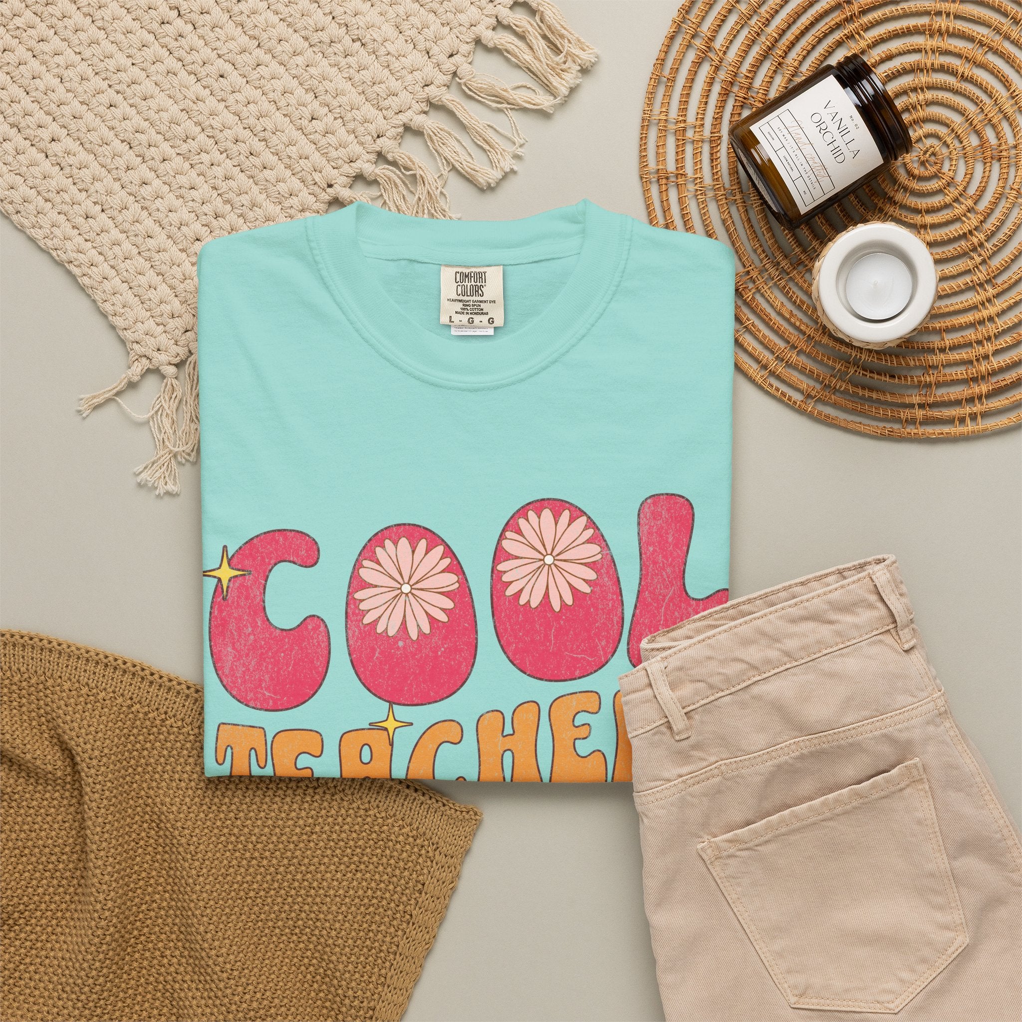 Cool Teachers Club T-Shirt — Retro Floral Teacher Appreciation Tee