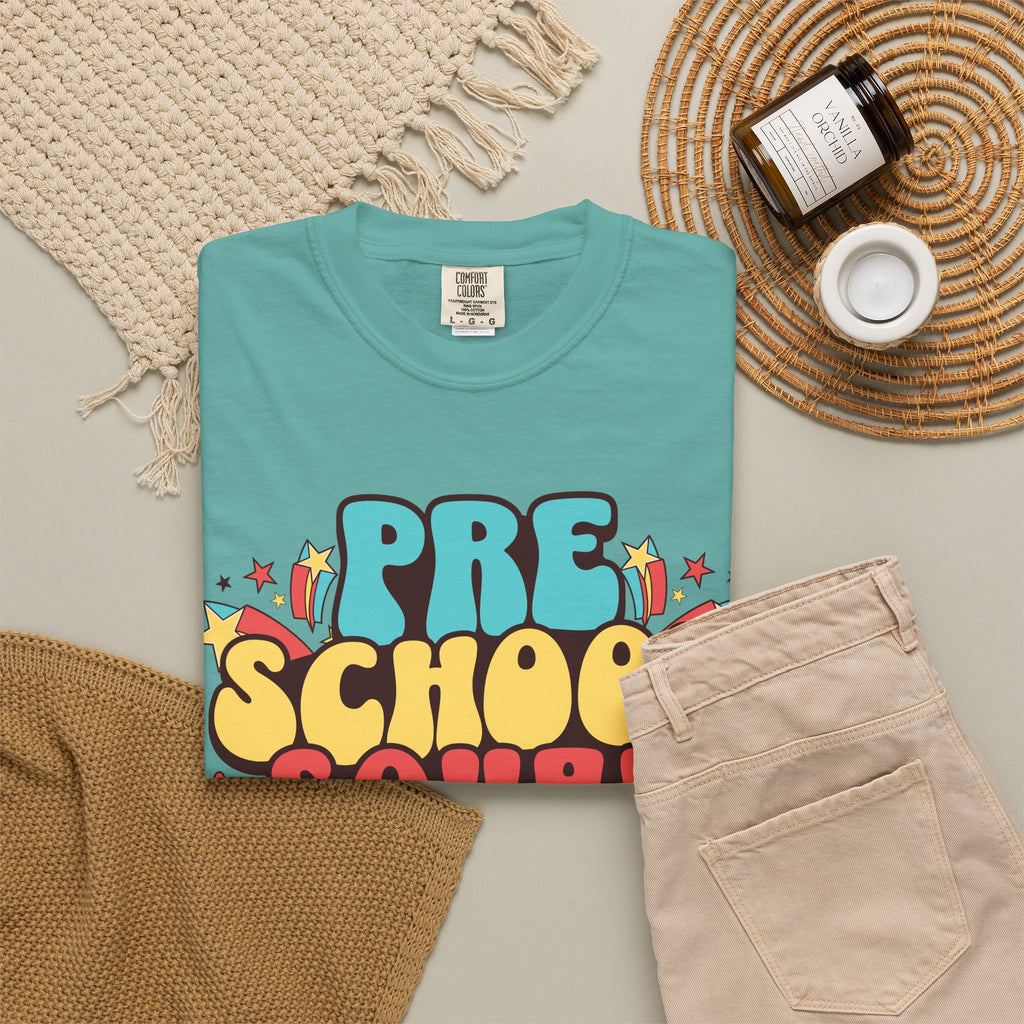 T-Shirt — "Preschool Squad" Retro Kids Back-to-School Tee