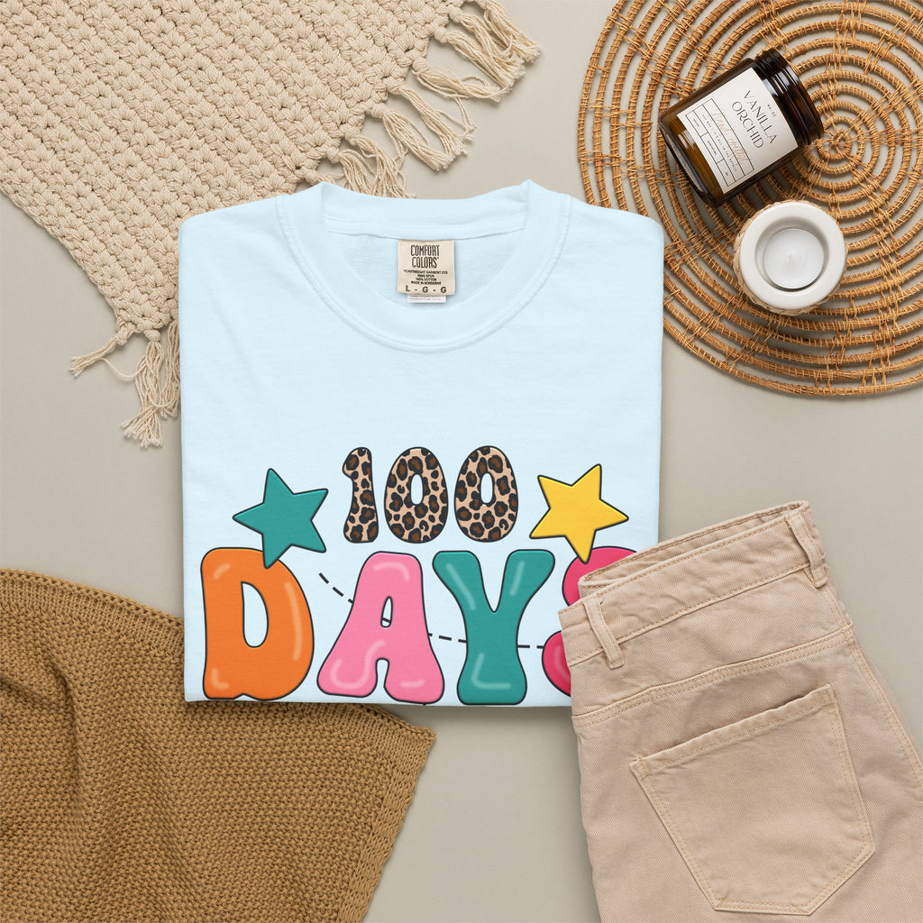 100 Days of School T-Shirt — Colorful Teacher & Student Celebration Tee