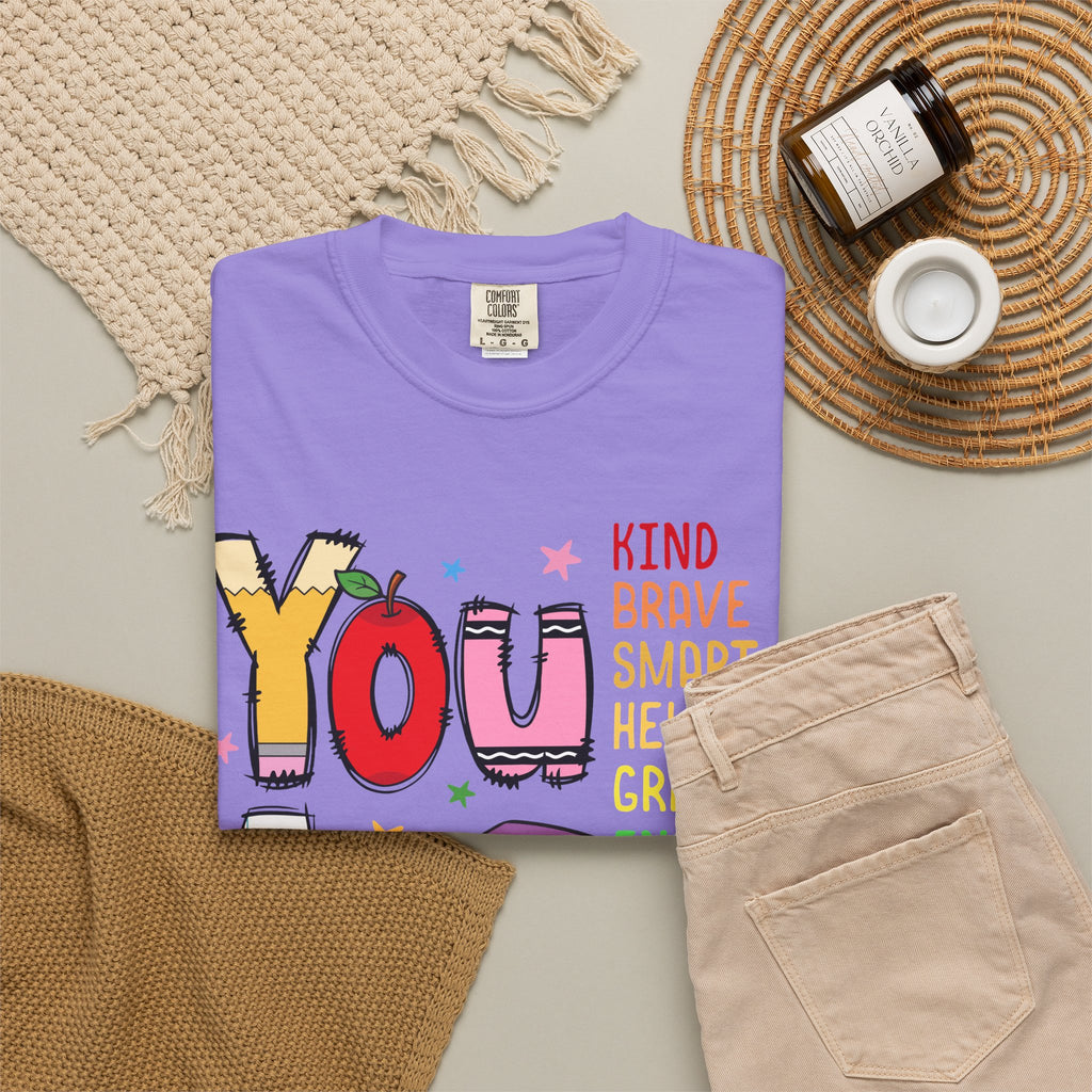 You Are Inspirational Graphic Tee — Kind, Brave, Smart Positive Message T-Shirt