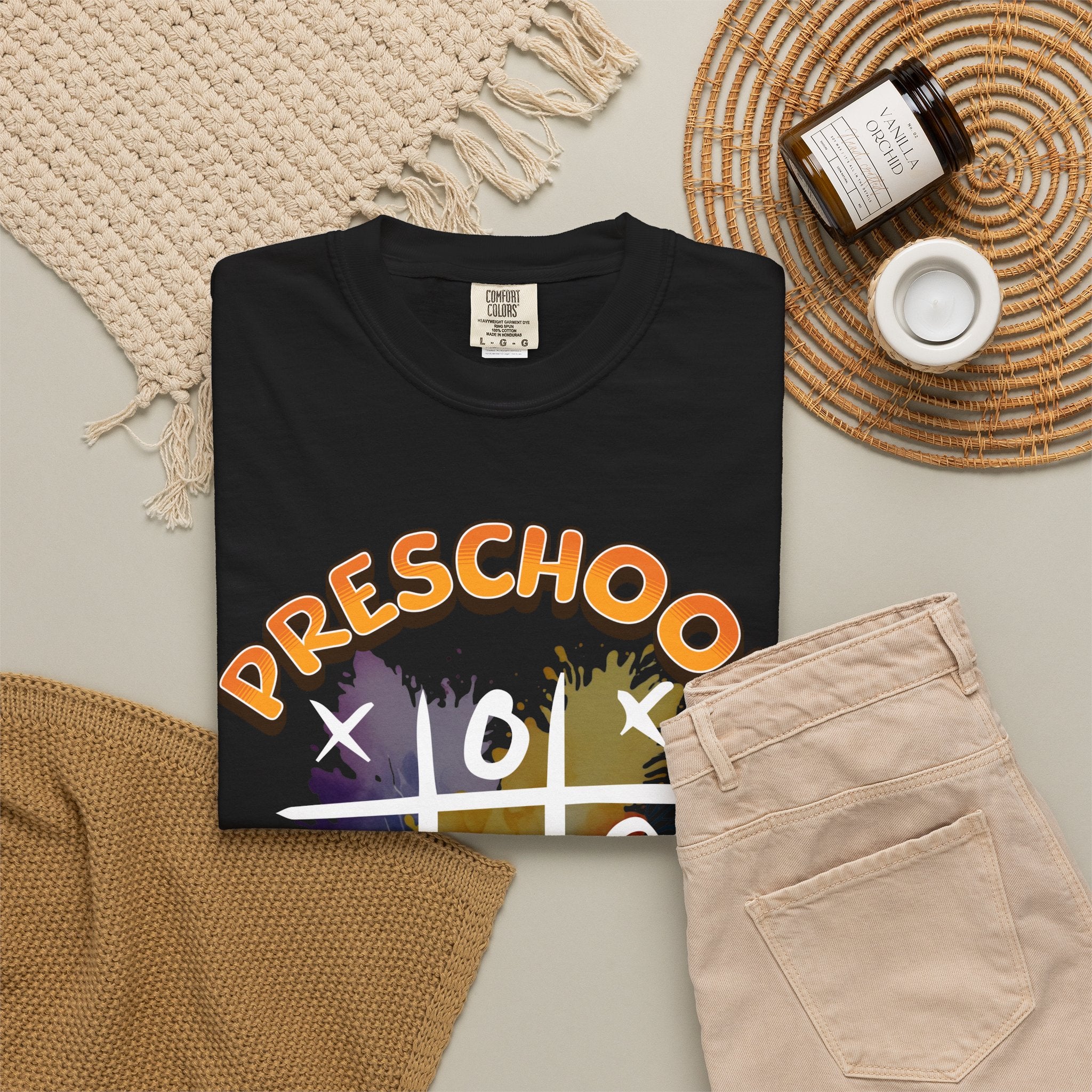 Preschool Teacher Tic-Tac-Toe T-Shirt — Cute Teacher Gift for Kindergarten & Early Childhood