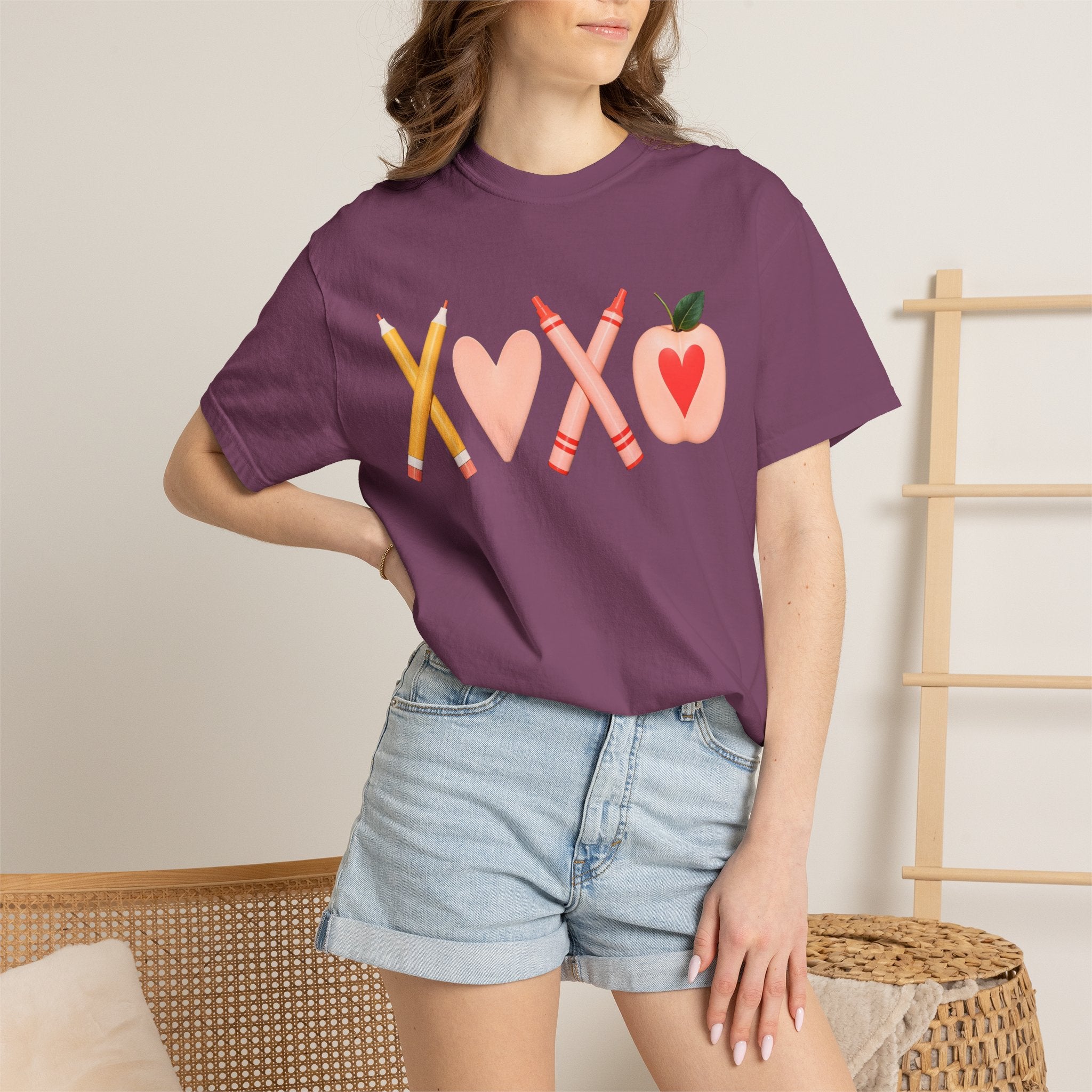Teacher Love T-Shirt – XOXO Pencils & Apple School Tee