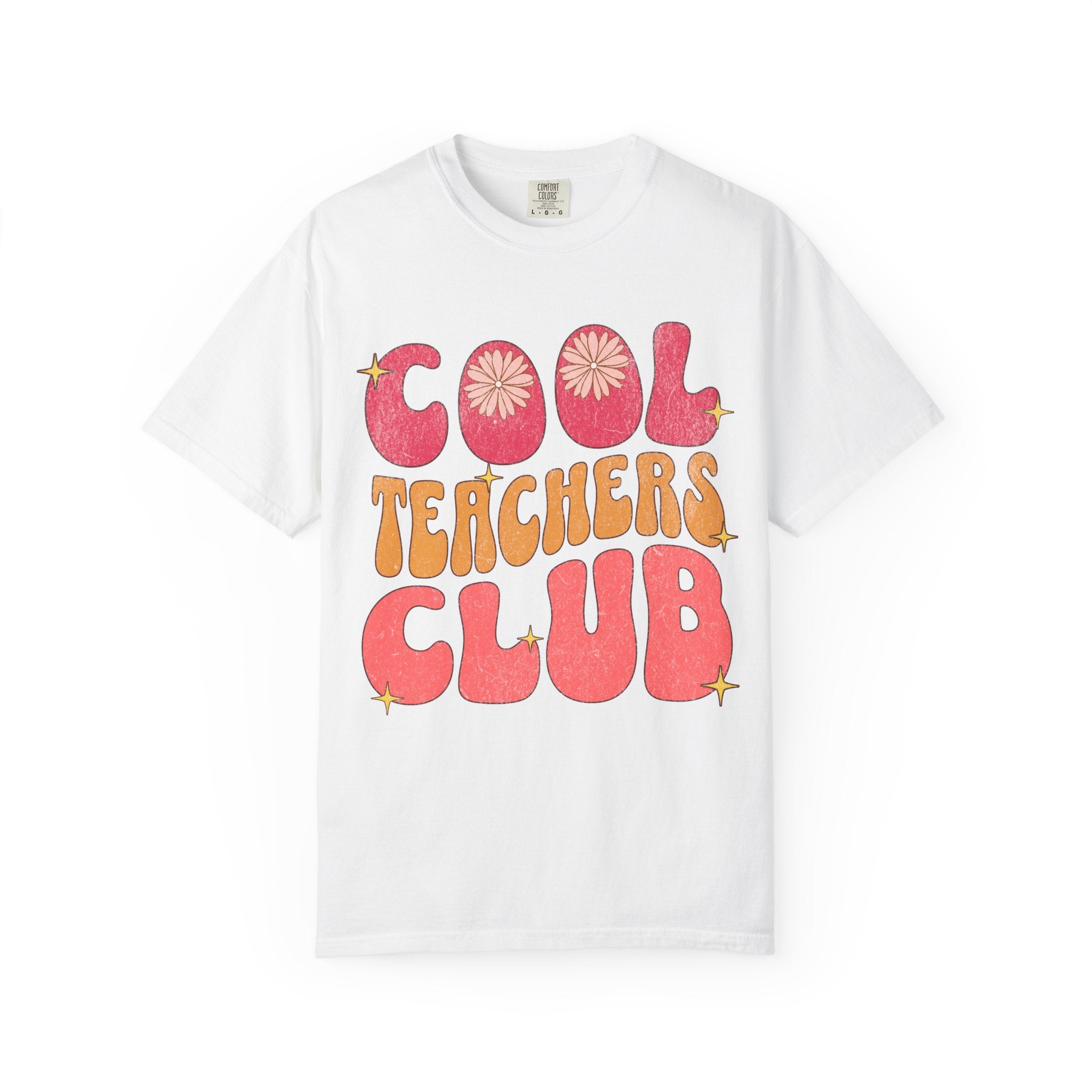 Cool Teachers Club T-Shirt — Retro Floral Teacher Appreciation Tee