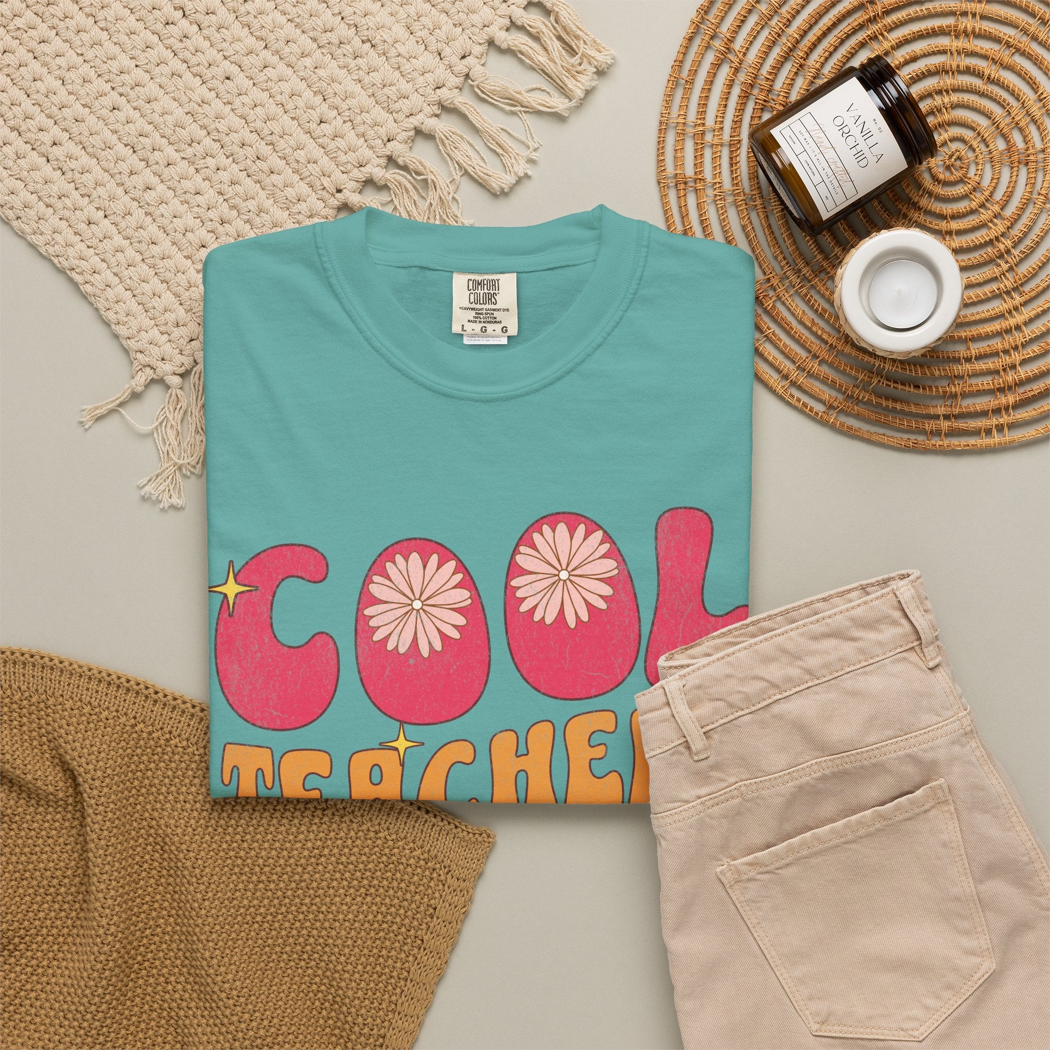 Cool Teachers Club T-Shirt — Retro Floral Teacher Appreciation Tee