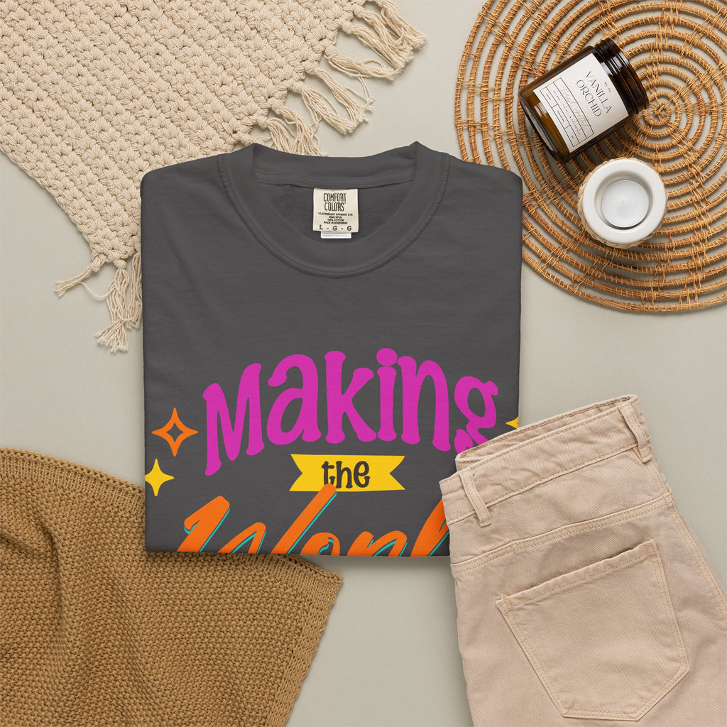 Making the World Brighter T-Shirt — "One Child at a Time" Colorful Teacher/Volunteer Tee