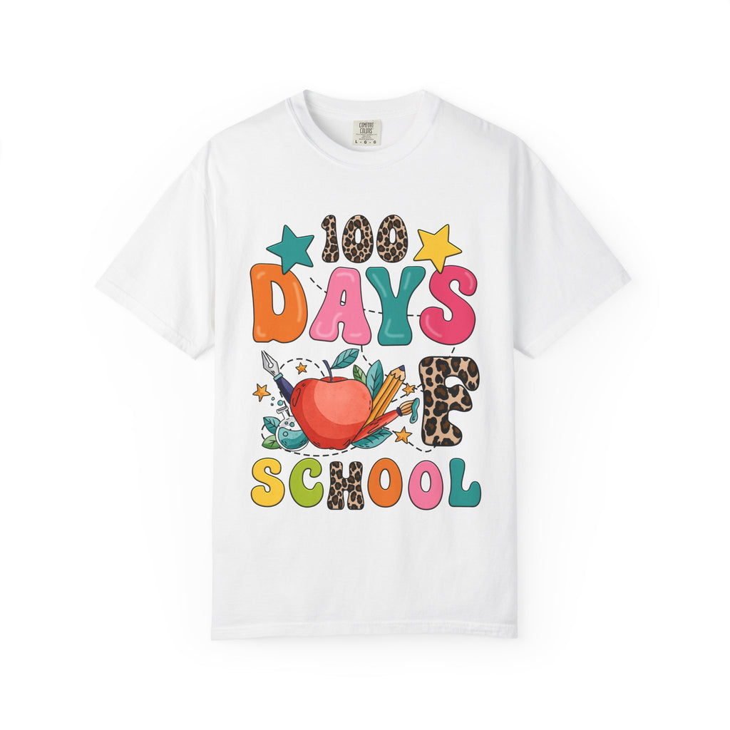 100 Days of School T-Shirt — Colorful Teacher & Student Celebration Tee