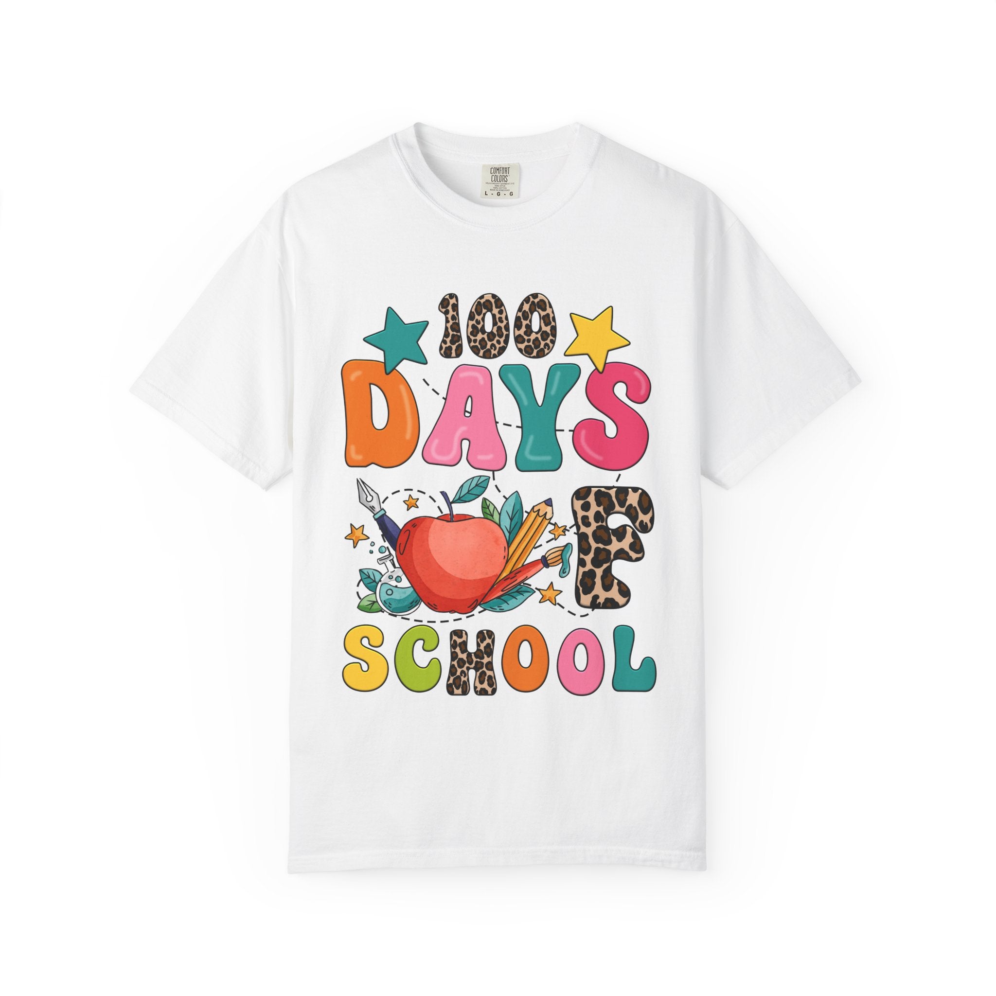 100 Days of School T-Shirt — Colorful Teacher & Student Celebration Tee