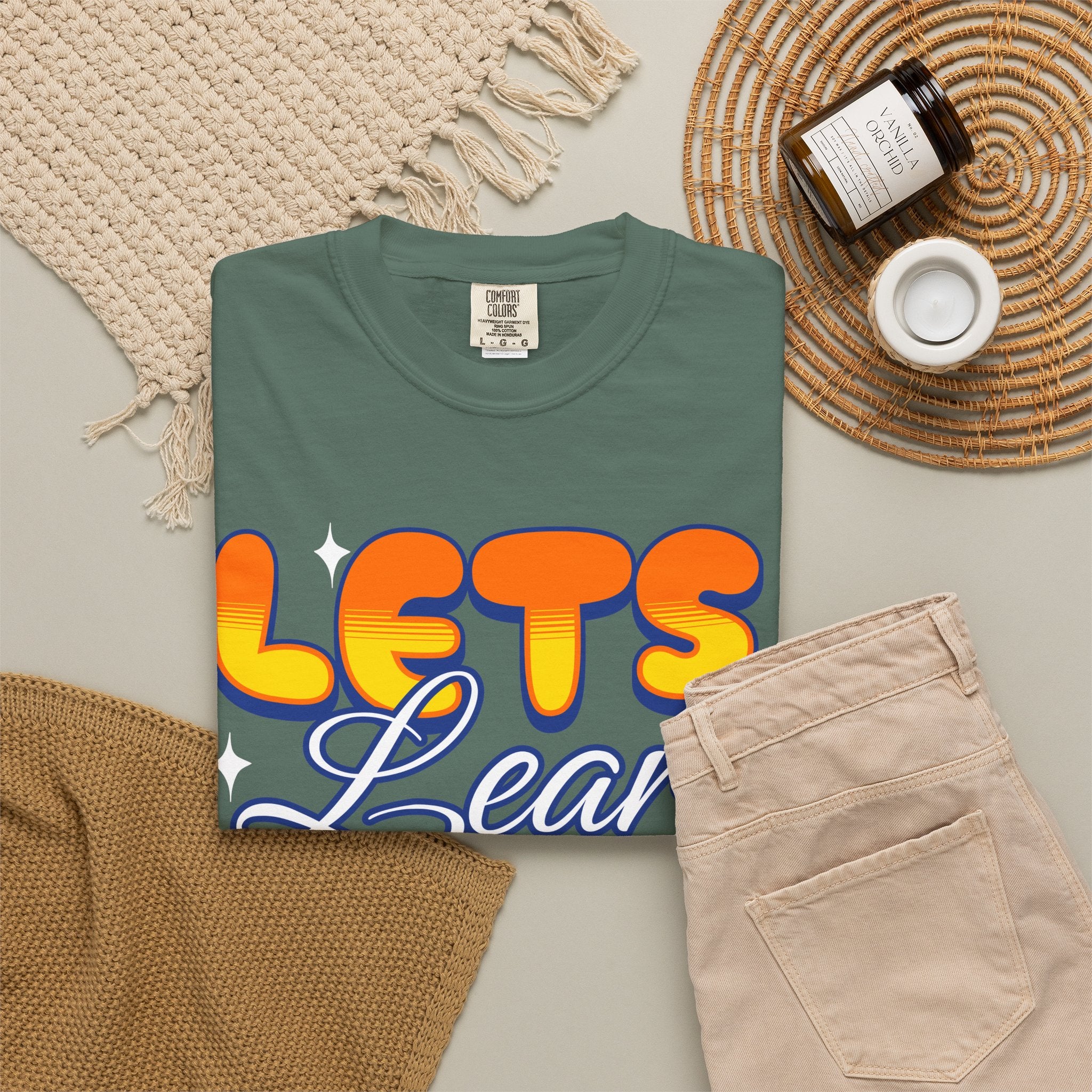Let's Learn Today T-Shirt — Retro Teacher & Student Back-to-School Tee