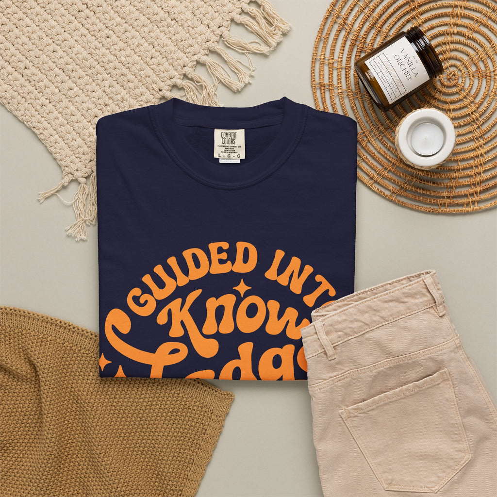Guided Into Knowledge By Teacher T-Shirt — Retro Teacher Appreciation Tee