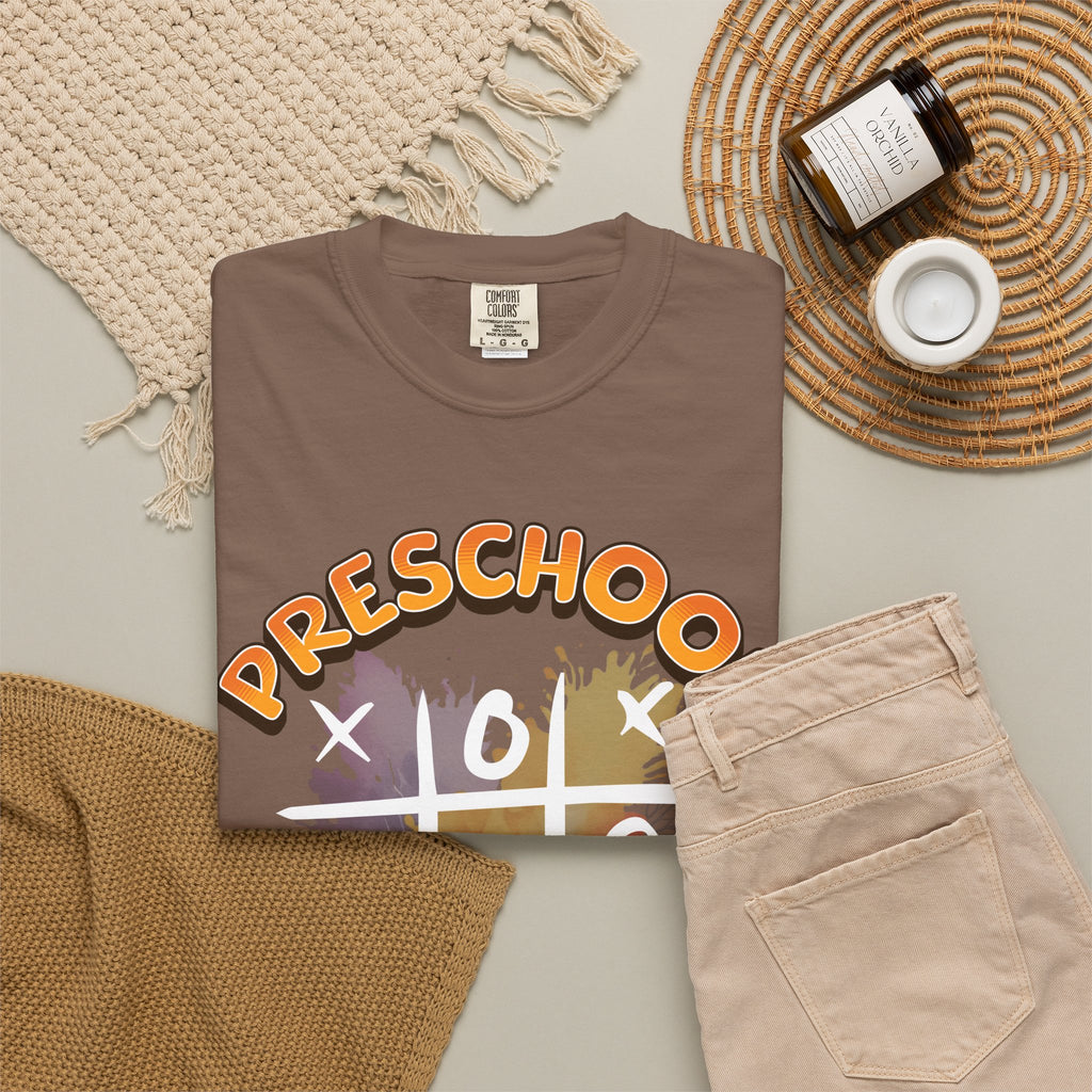 Preschool Teacher Tic-Tac-Toe T-Shirt — Cute Teacher Gift for Kindergarten & Early Childhood