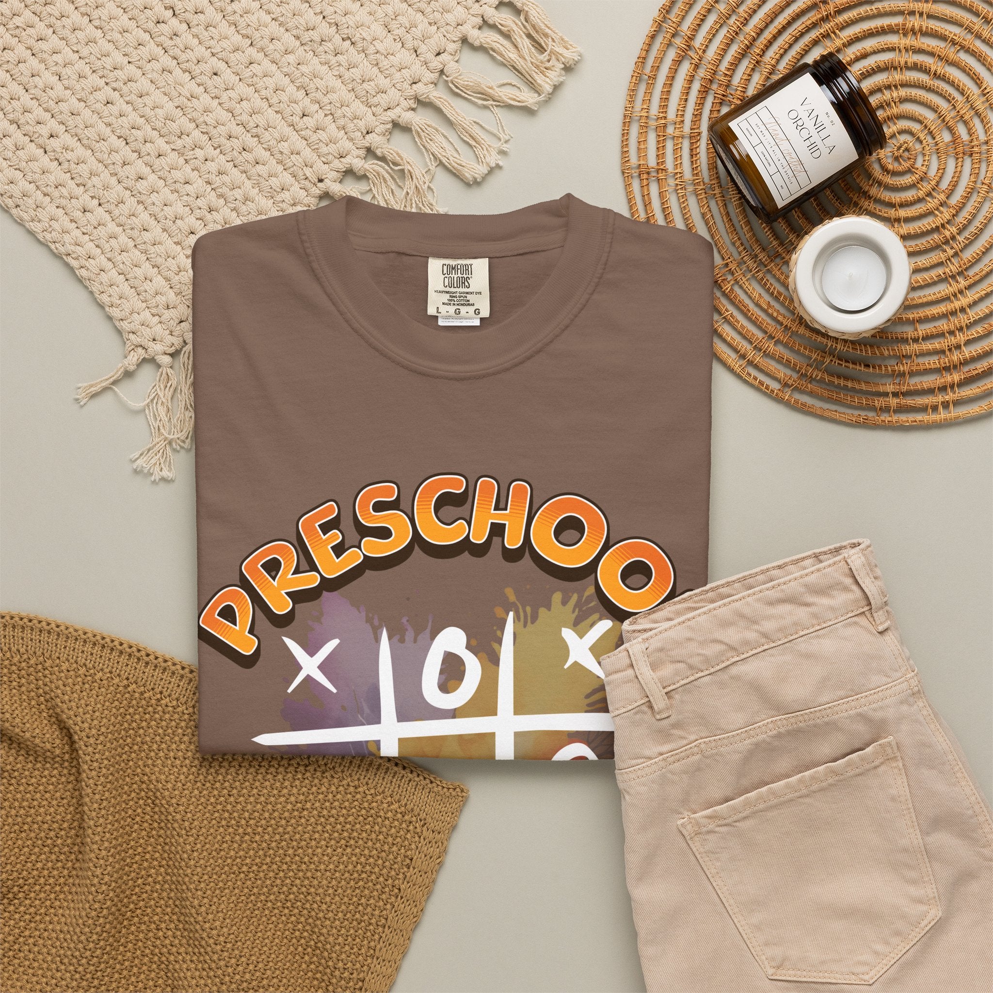 Preschool Teacher Tic-Tac-Toe T-Shirt — Cute Teacher Gift for Kindergarten & Early Childhood