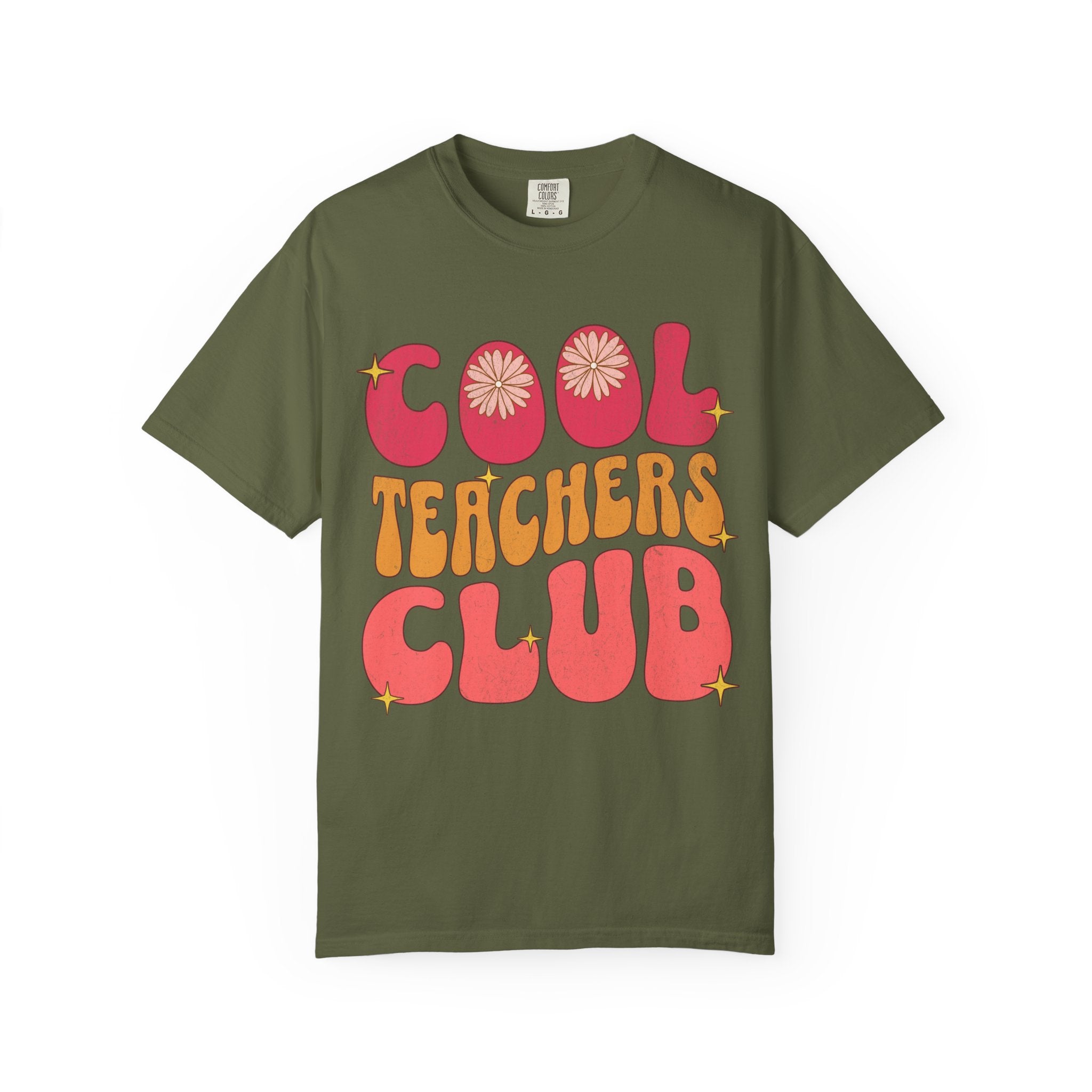 Cool Teachers Club T-Shirt — Retro Floral Teacher Appreciation Tee
