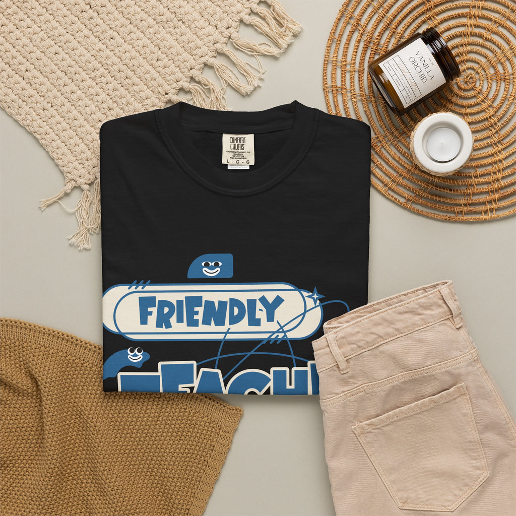 Friendly Teacher T-Shirt — Cute Retro Teacher Appreciation Tee