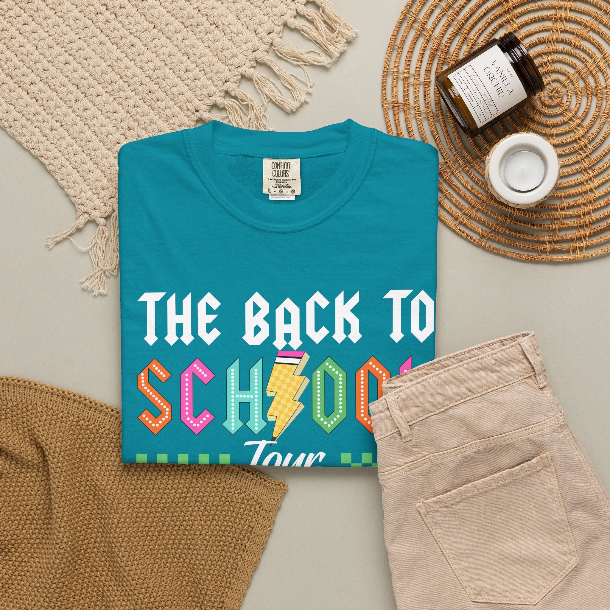 Back to School Tour T-Shirt — Funny Teacher Shirt with “Bruh We Back” Design