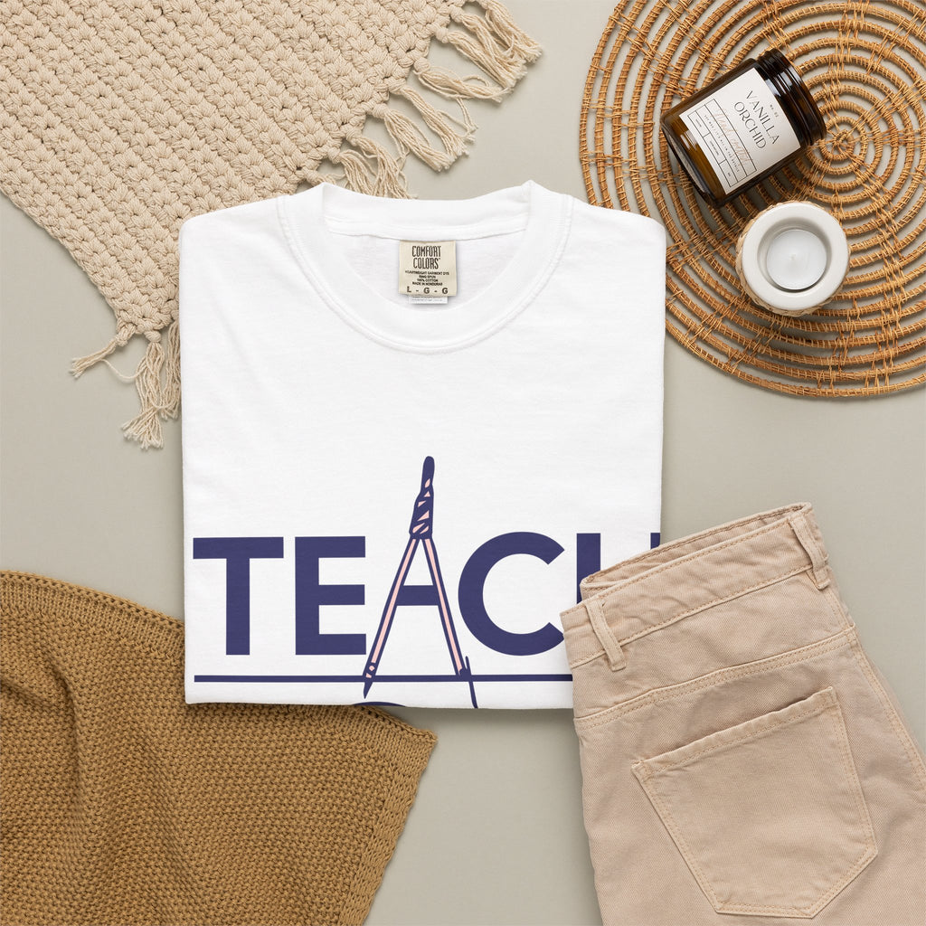 Teach Love Inspire T-Shirt — Teacher Appreciation Tee with Pencil & Checkmark Design