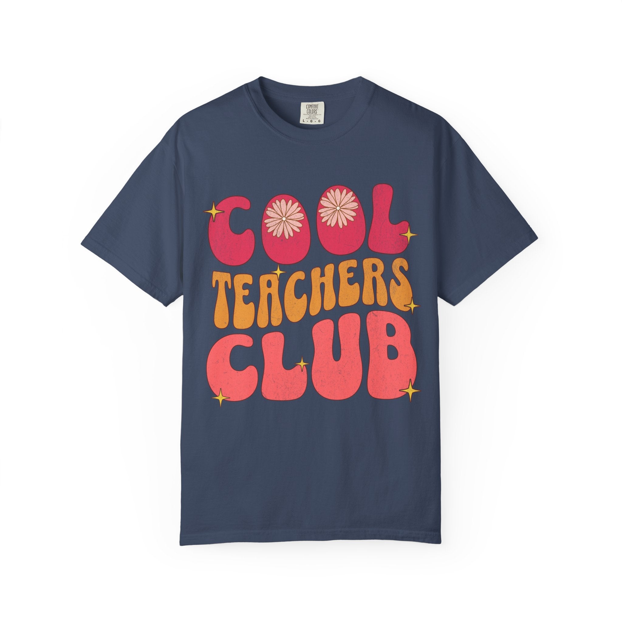 Cool Teachers Club T-Shirt — Retro Floral Teacher Appreciation Tee