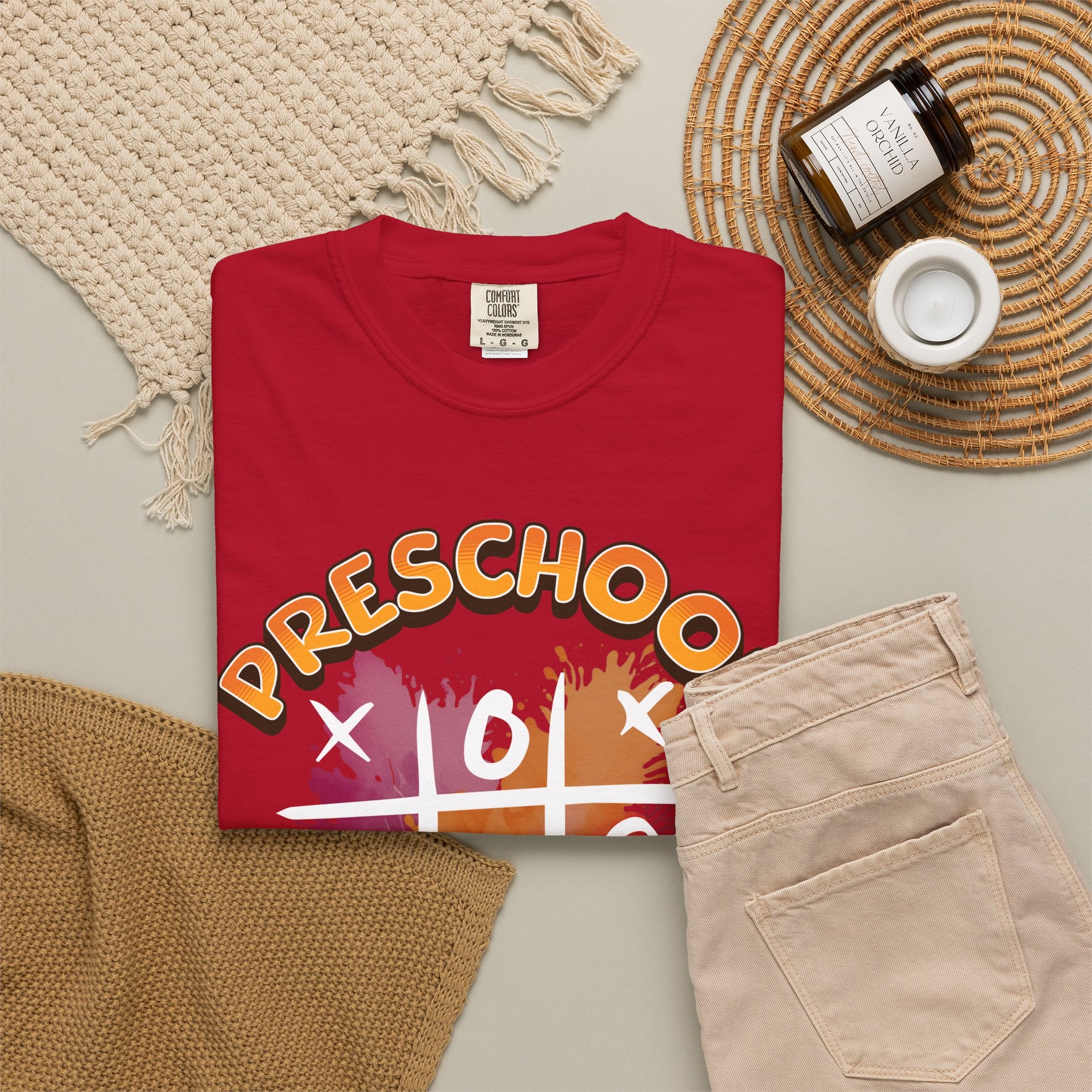 Preschool Teacher Tic-Tac-Toe T-Shirt — Cute Teacher Gift for Kindergarten & Early Childhood