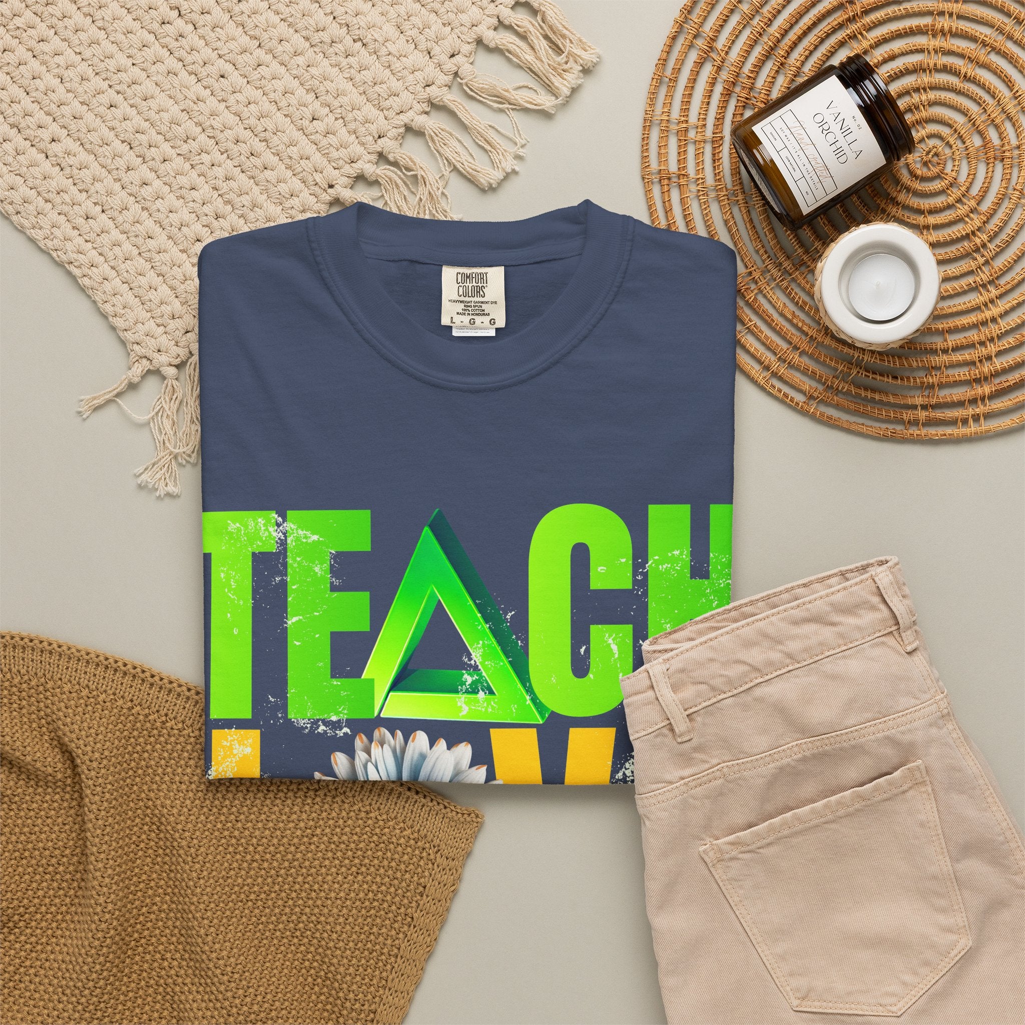 Teach Love Inspire T-Shirt — Colorful Teacher Appreciation Tee
