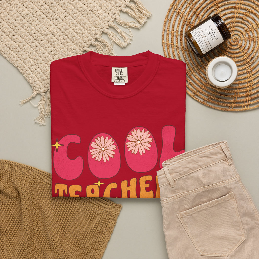 Cool Teachers Club T-Shirt — Retro Floral Teacher Appreciation Tee