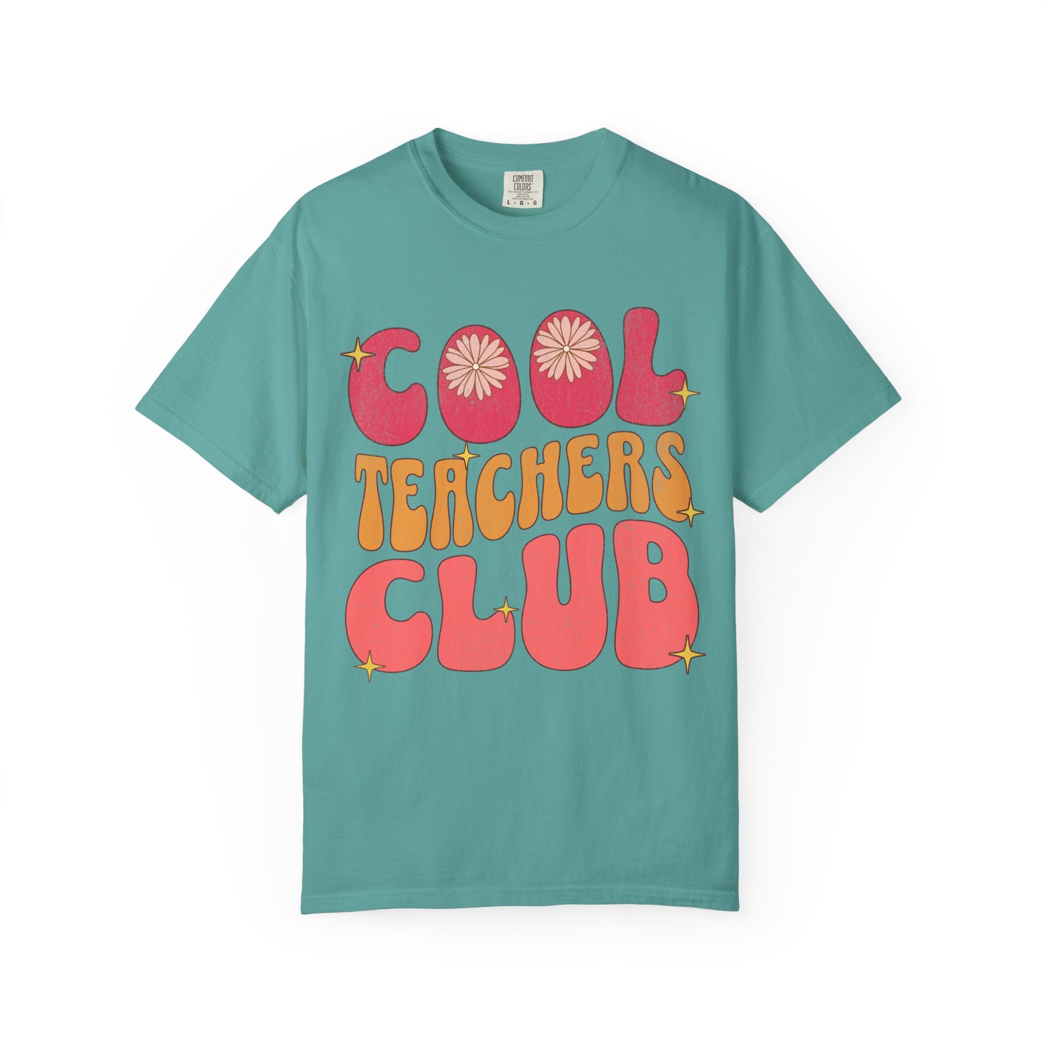 Cool Teachers Club T-Shirt — Retro Floral Teacher Appreciation Tee