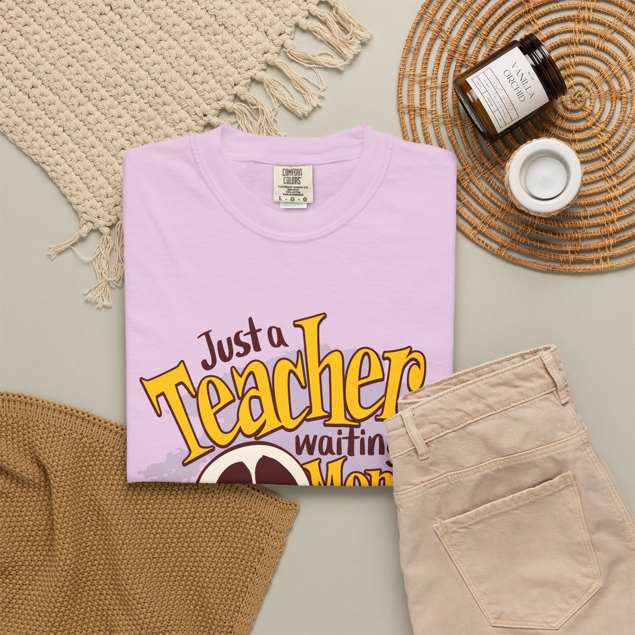 Teacher Skeleton T‑Shirt – "Just a Teacher Waiting for Money" Funny #teacherlife Tee