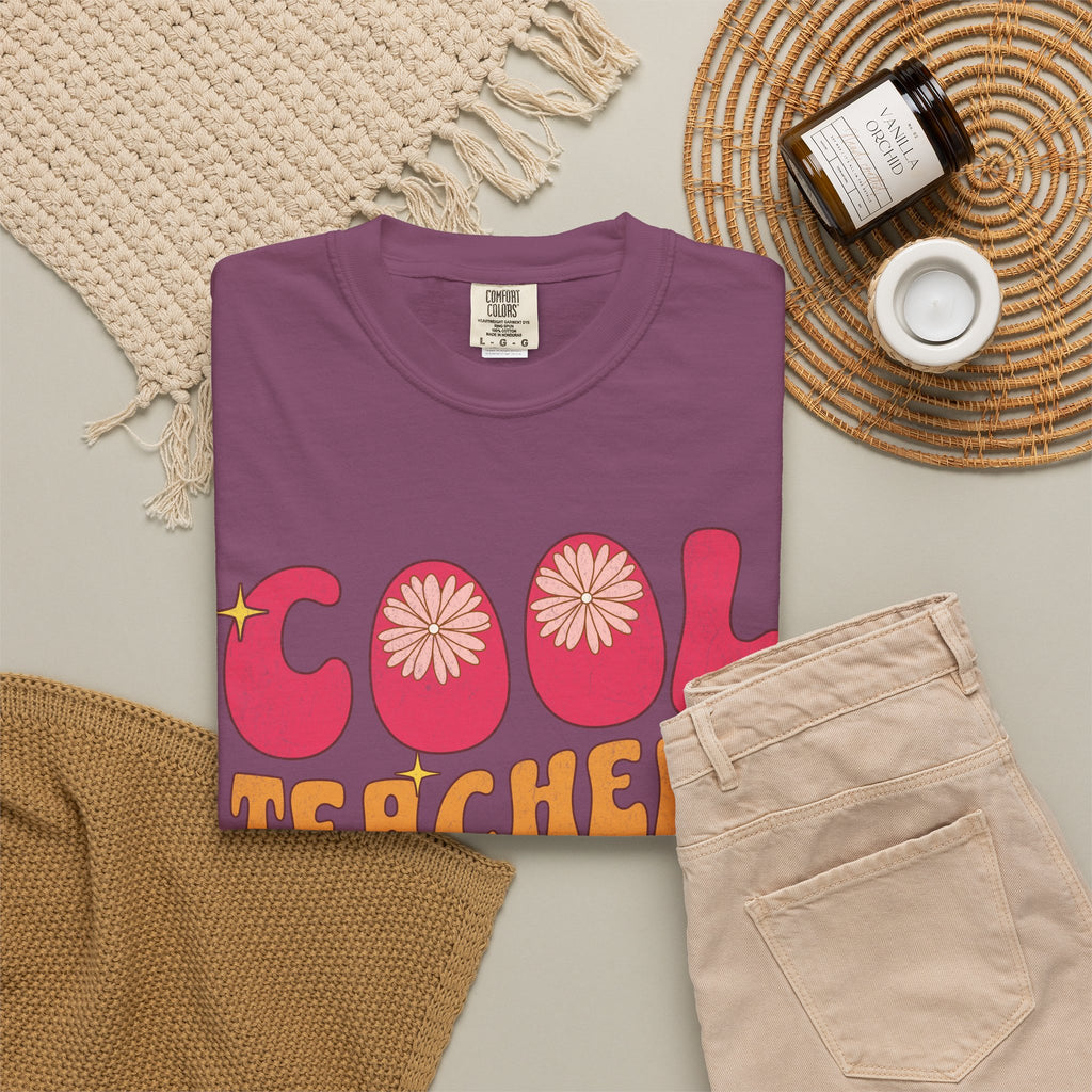 Cool Teachers Club T-Shirt — Retro Floral Teacher Appreciation Tee