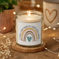 Coconut Apricot Scented Candle — "It Takes a Big Heart to Shape Little Minds" (4oz/9oz)