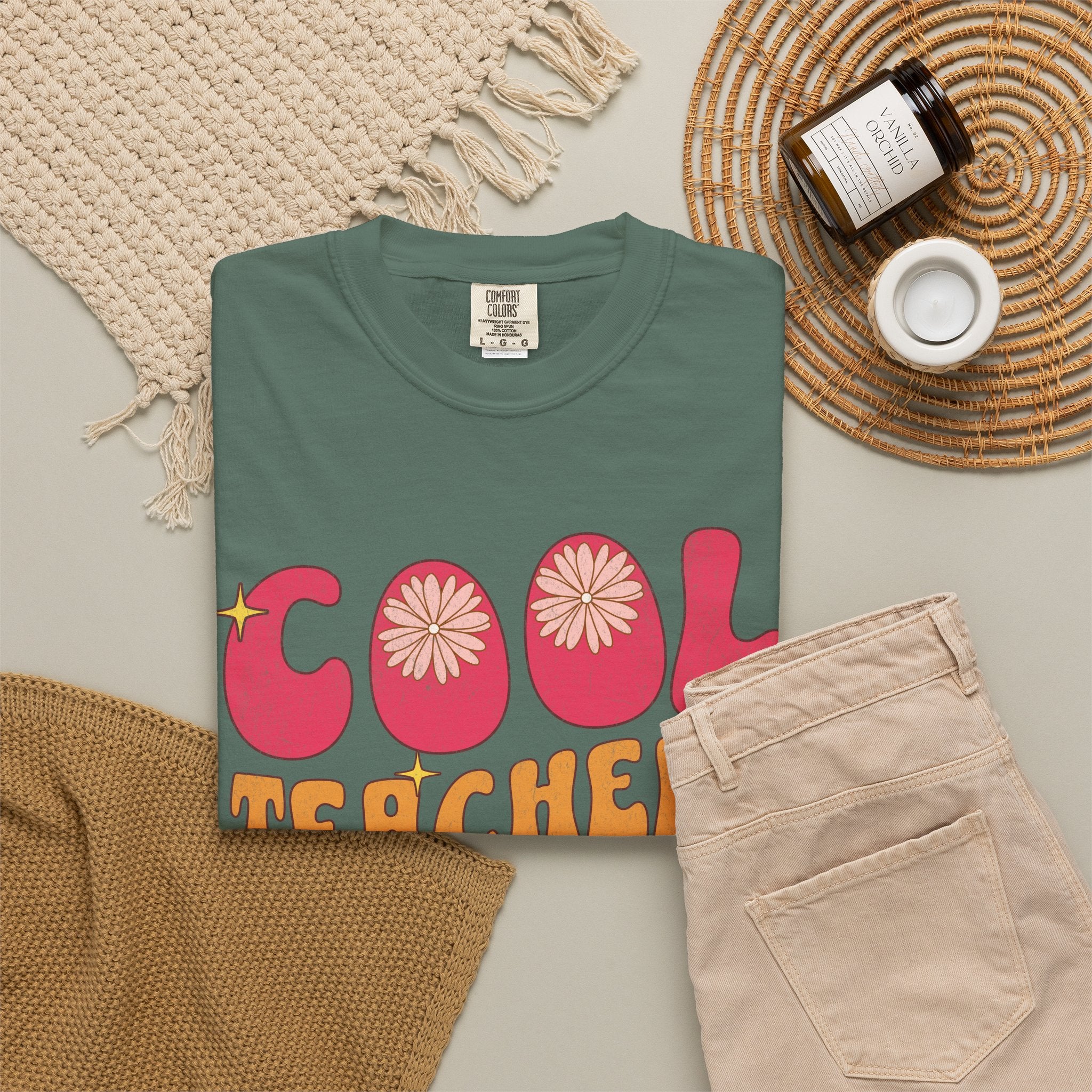 Cool Teachers Club T-Shirt — Retro Floral Teacher Appreciation Tee