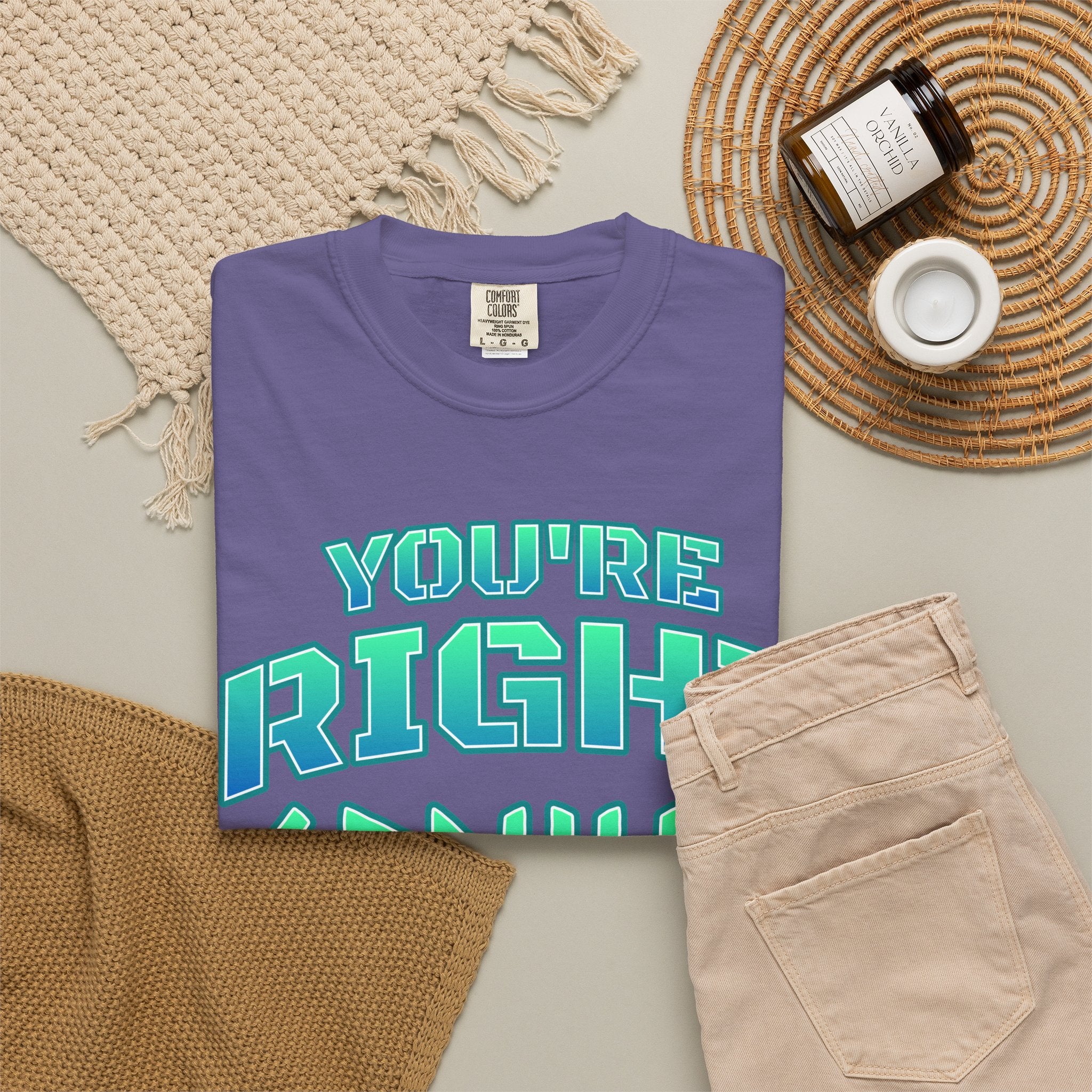 You're Right Genius T-Shirt — Retro Bold Typography Graphic Tee